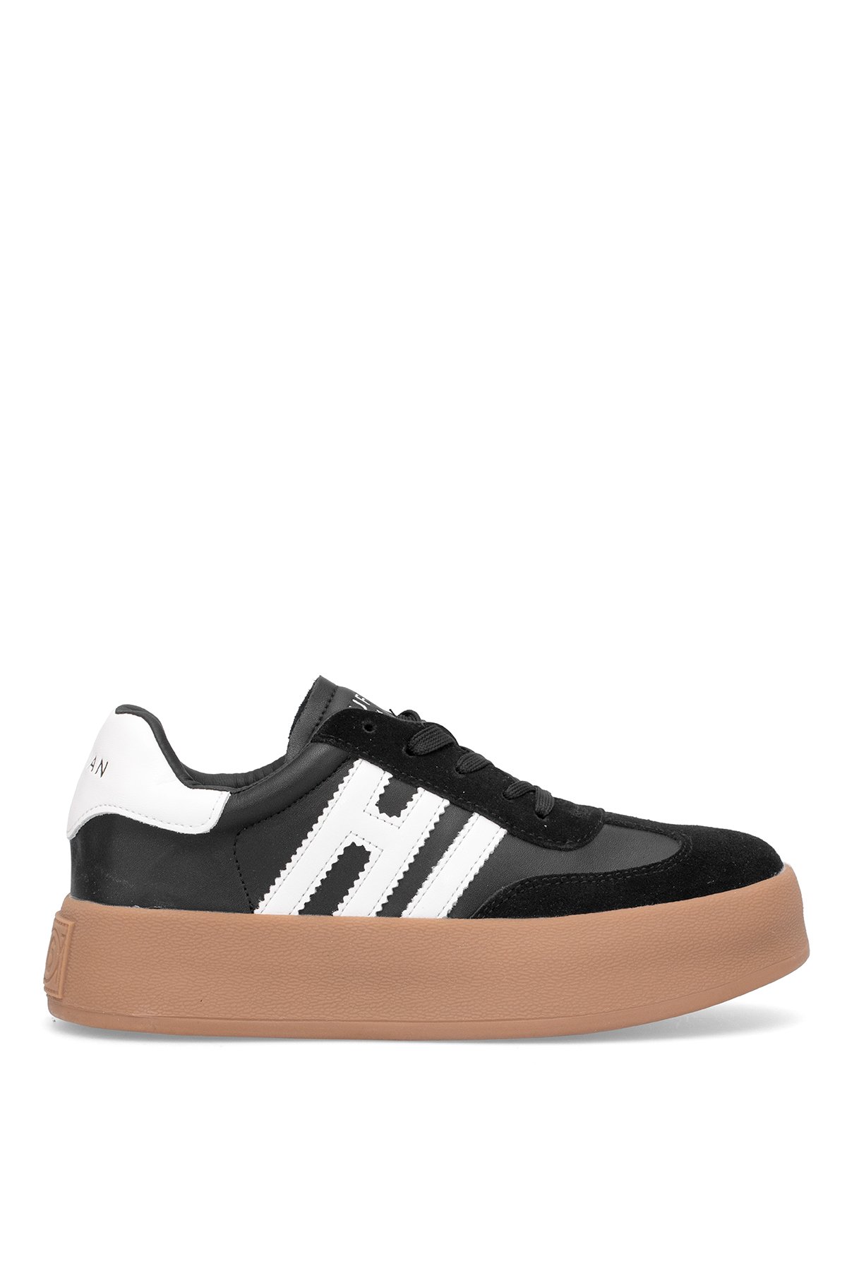 121230050 Mira Kadın Hakiki Deri Klasik Sneaker Siyah - Görsel 2