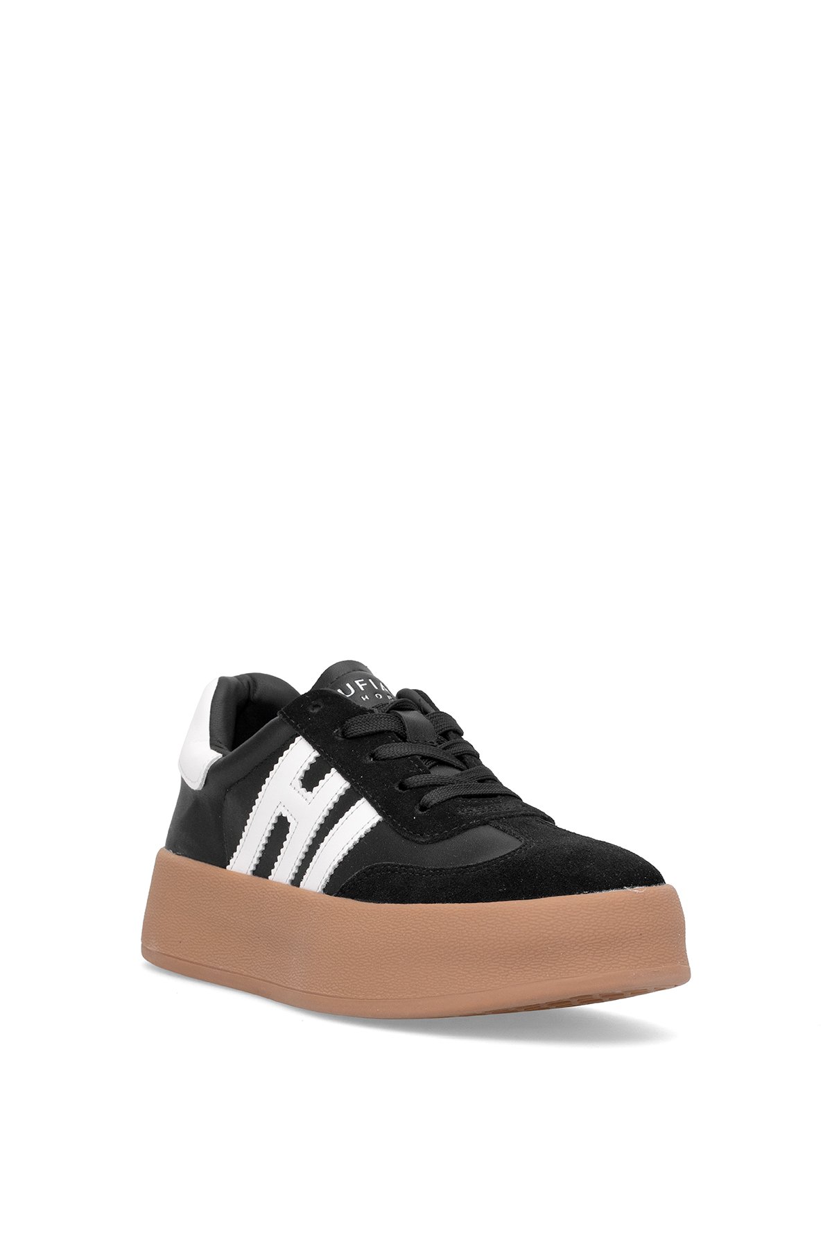 121230050 Mira Kadın Hakiki Deri Klasik Sneaker Siyah - Görsel 3