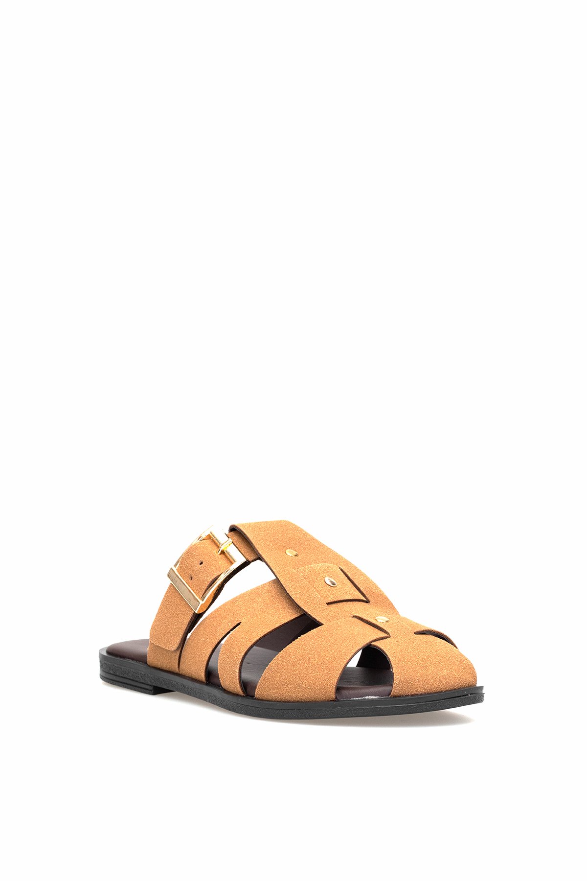 Elit BTSS03 Kadın Düz Terlik Camel - Görsel 3