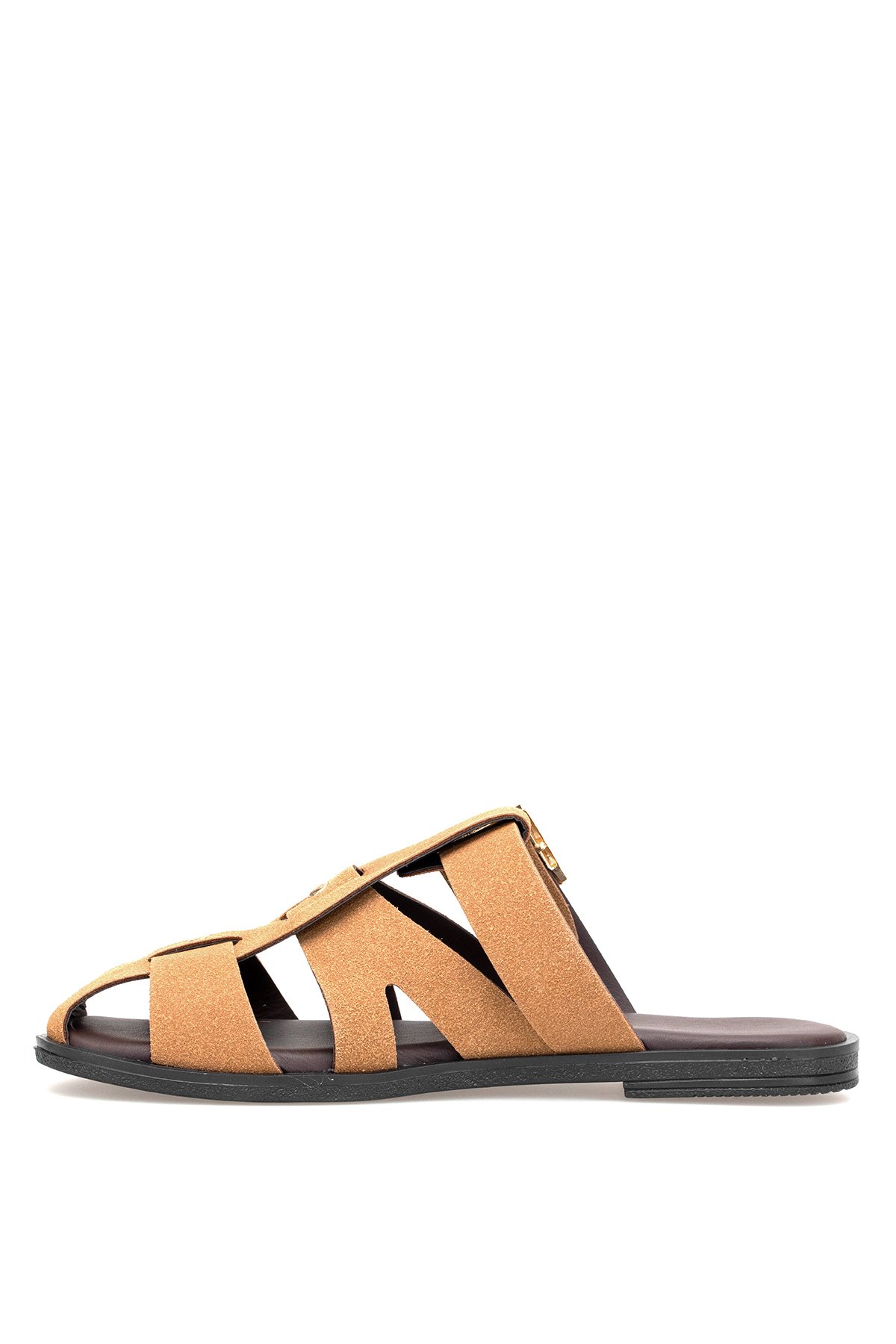 Elit BTSS03 Kadın Düz Terlik Camel - Görsel 4