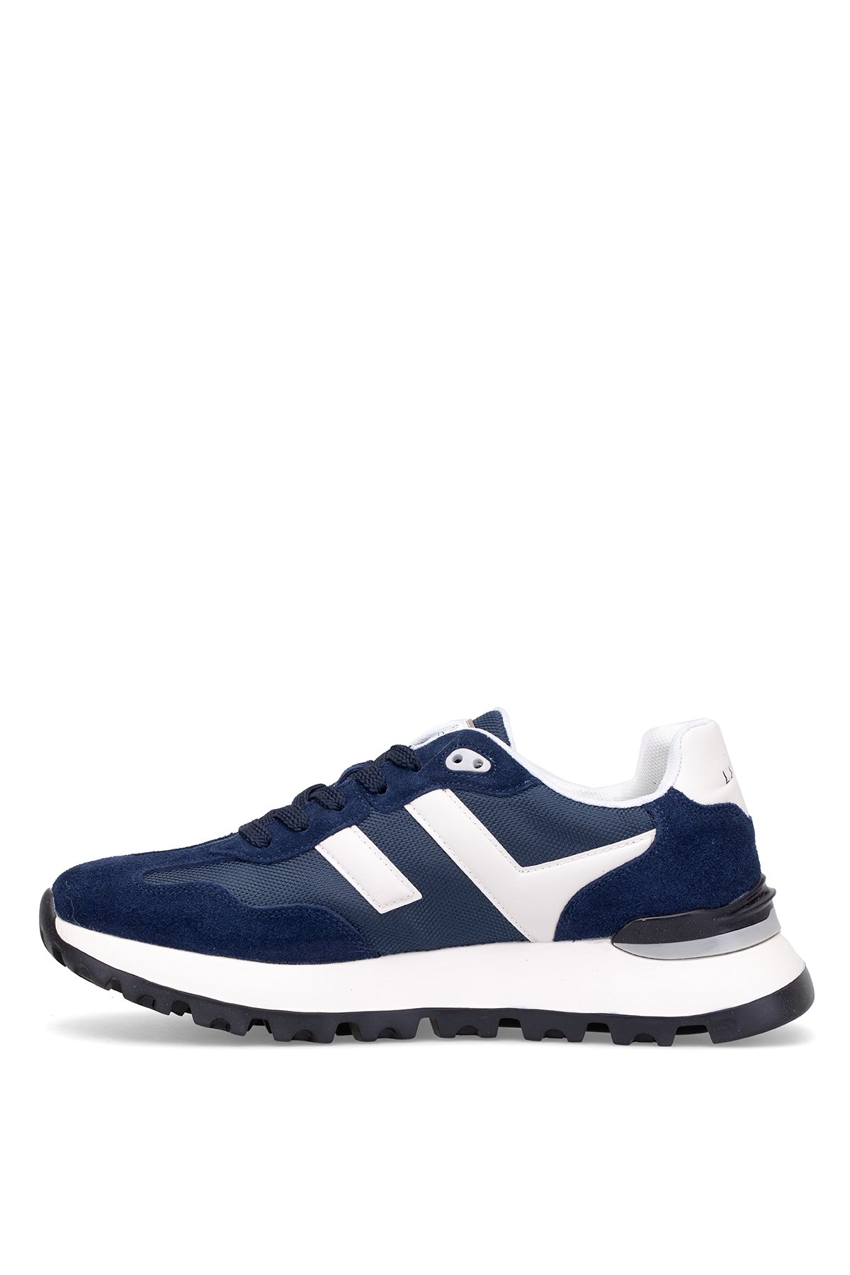 111230264 Arthur Erkek Hakiki Deri Klasik Sneaker Lacivert - Görsel 4