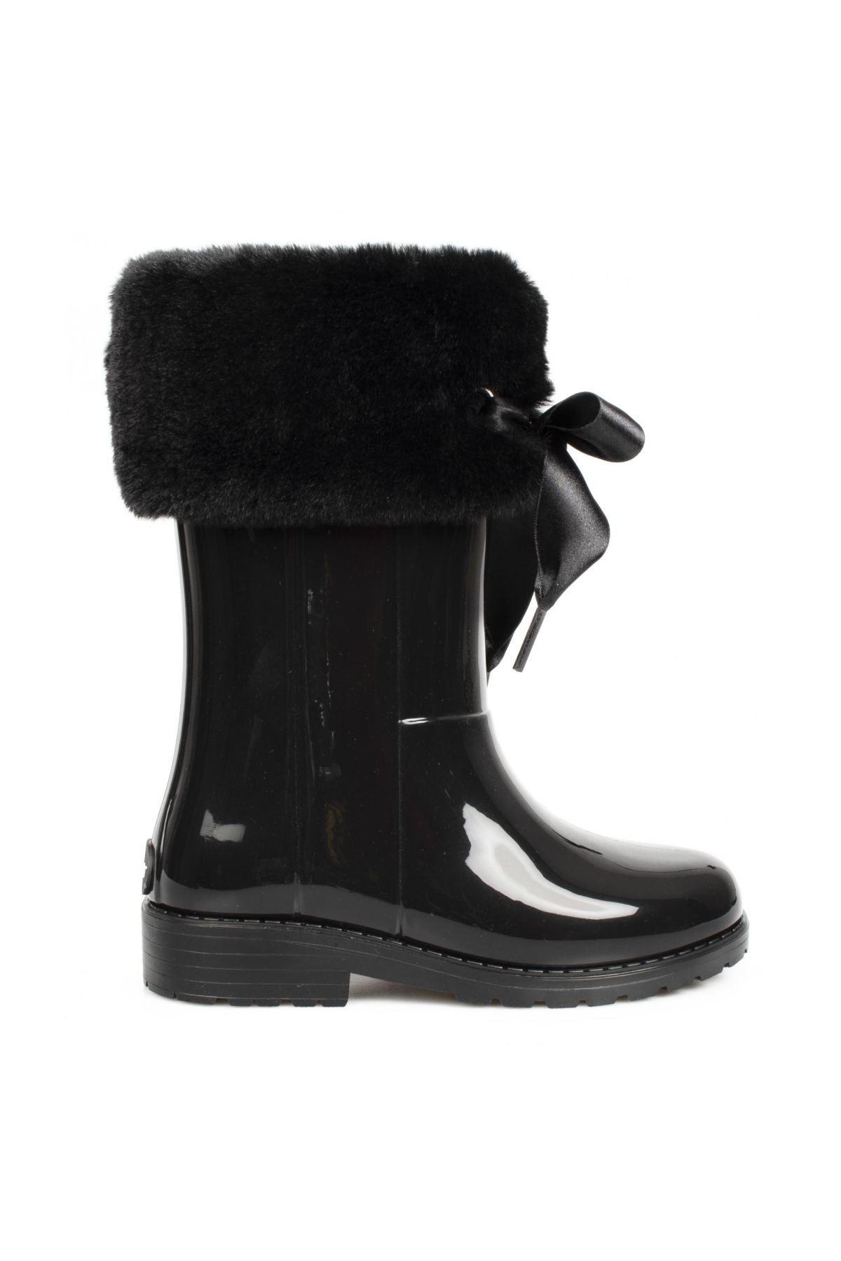 W10239 K Campera Charol Soft Yağmur Siyah Çocuk Çizme - Görsel 3