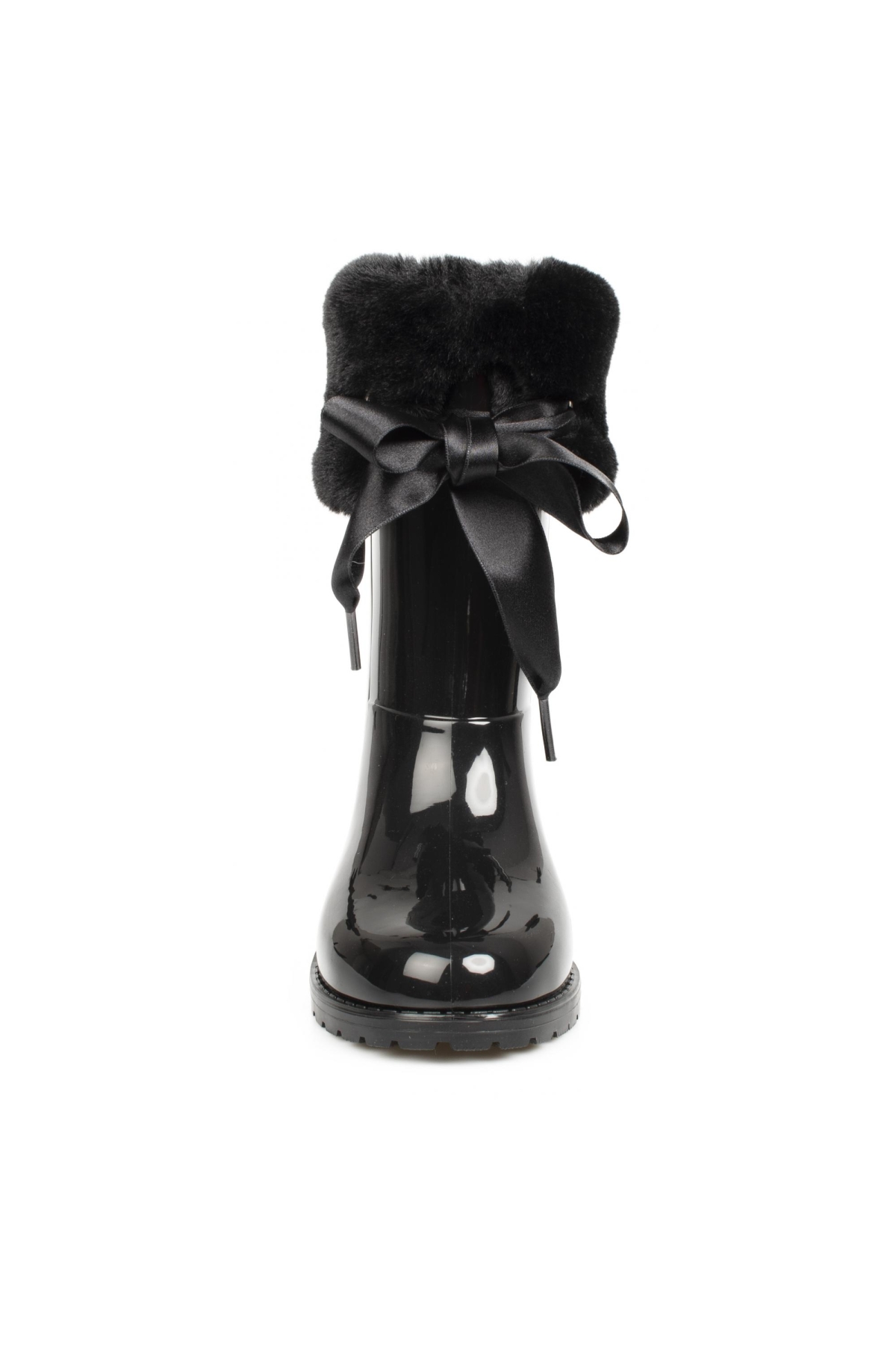 W10239 K Campera Charol Soft Yağmur Siyah Çocuk Çizme - Görsel 4