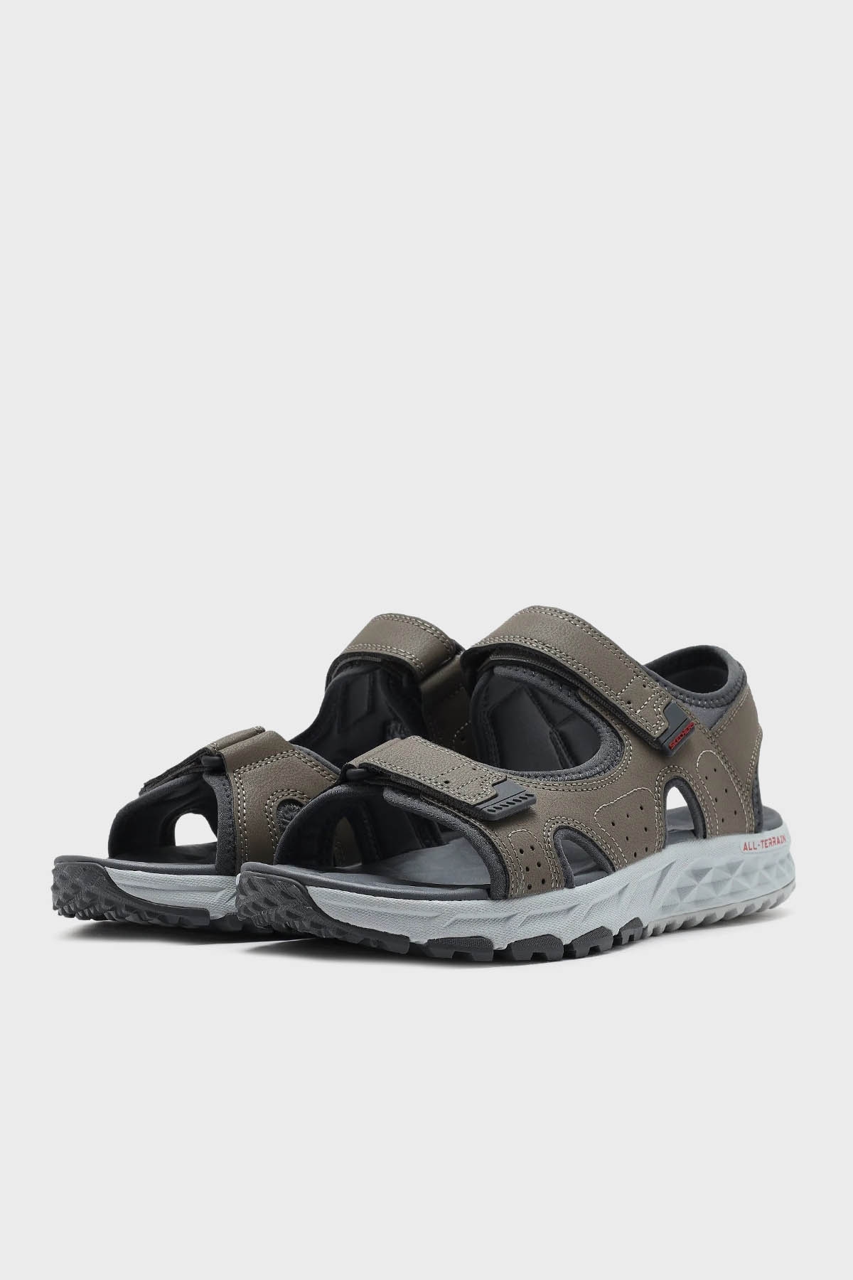 Erkek Sandalet 237588 NTGY Naturel-Gri - Görsel 4