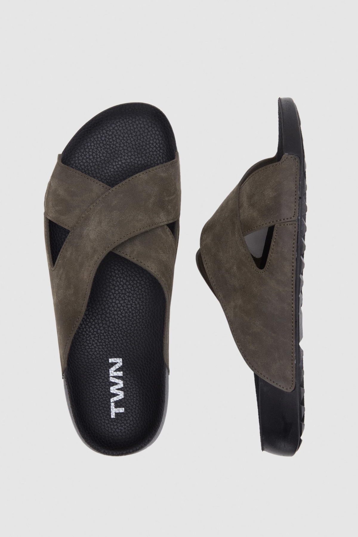 Haki Çapraz Bant Terlik - Görsel 5