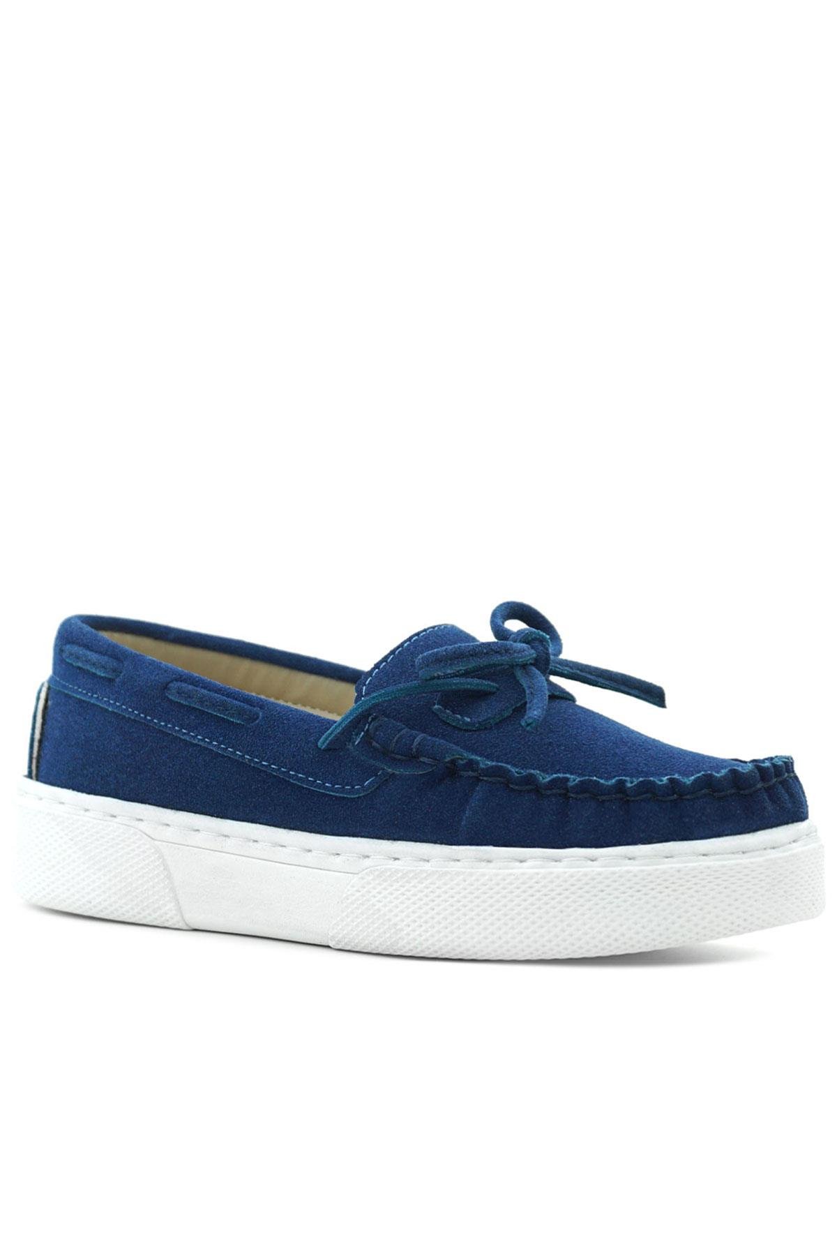 Saks Mavi Ekstra Hafif Çocuk Günlük Makosen Ayakkabı - Görsel 2