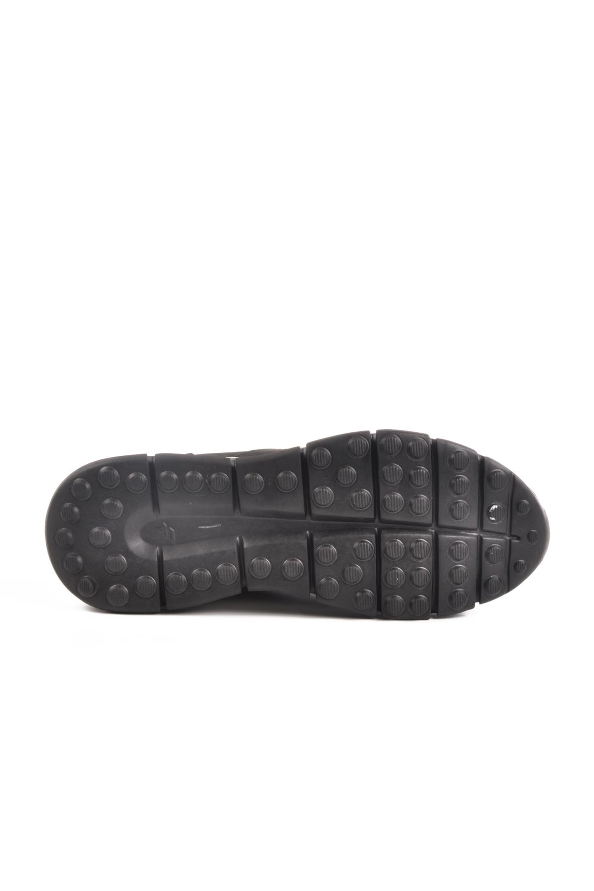 2519 M Siyah Nubuk Hakiki Deri Erkek Günlük Ayakkabı - Görsel 6