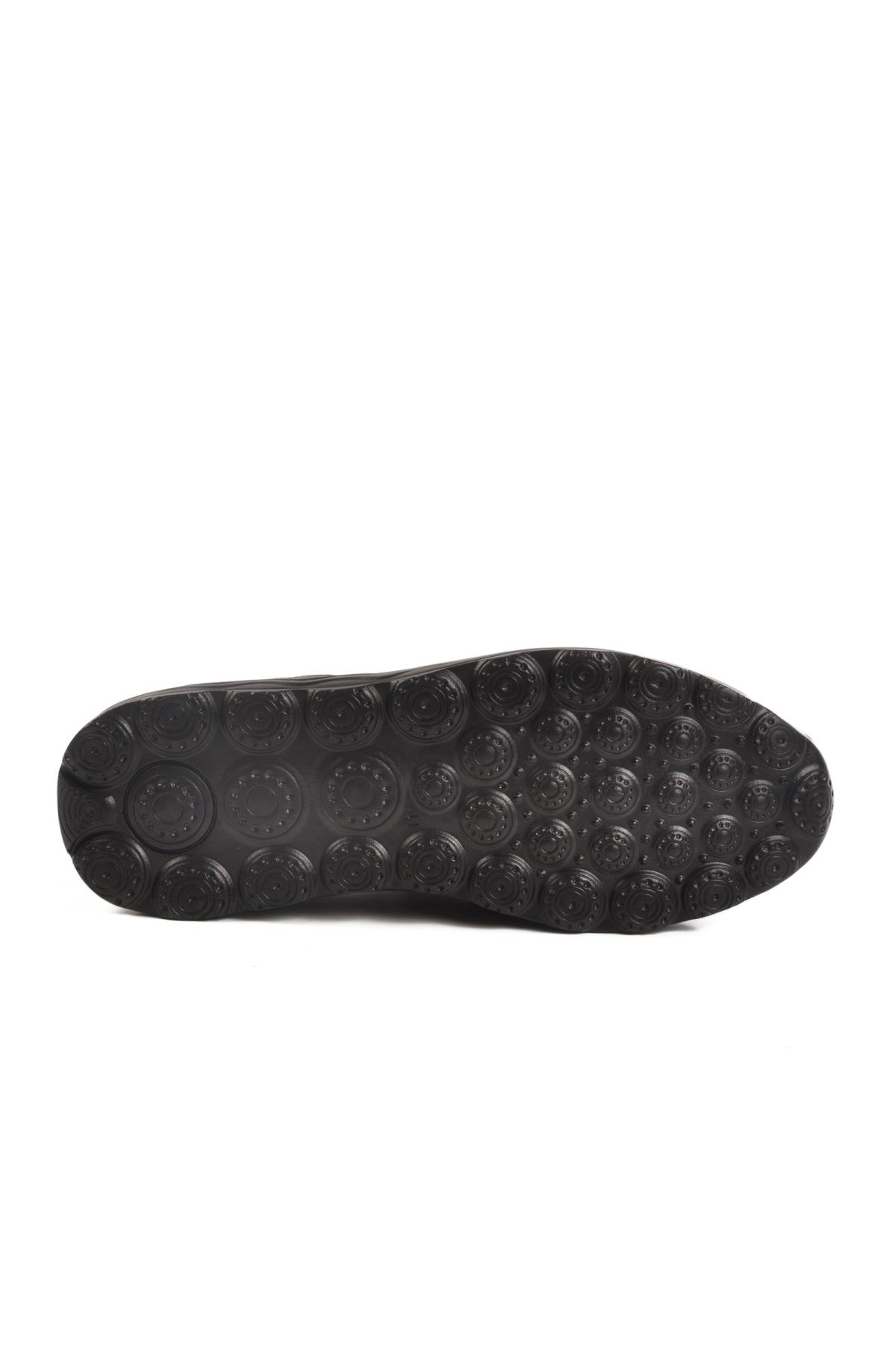 Siyah Hakiki Deri Erkek Günlük Ayakkabı A-261 M - Görsel 6