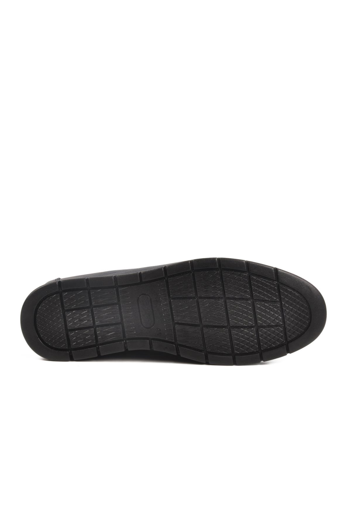 024 Jel Taban Lacivert Hakiki Deri Erkek Günlük Ayakkabı - Görsel 6