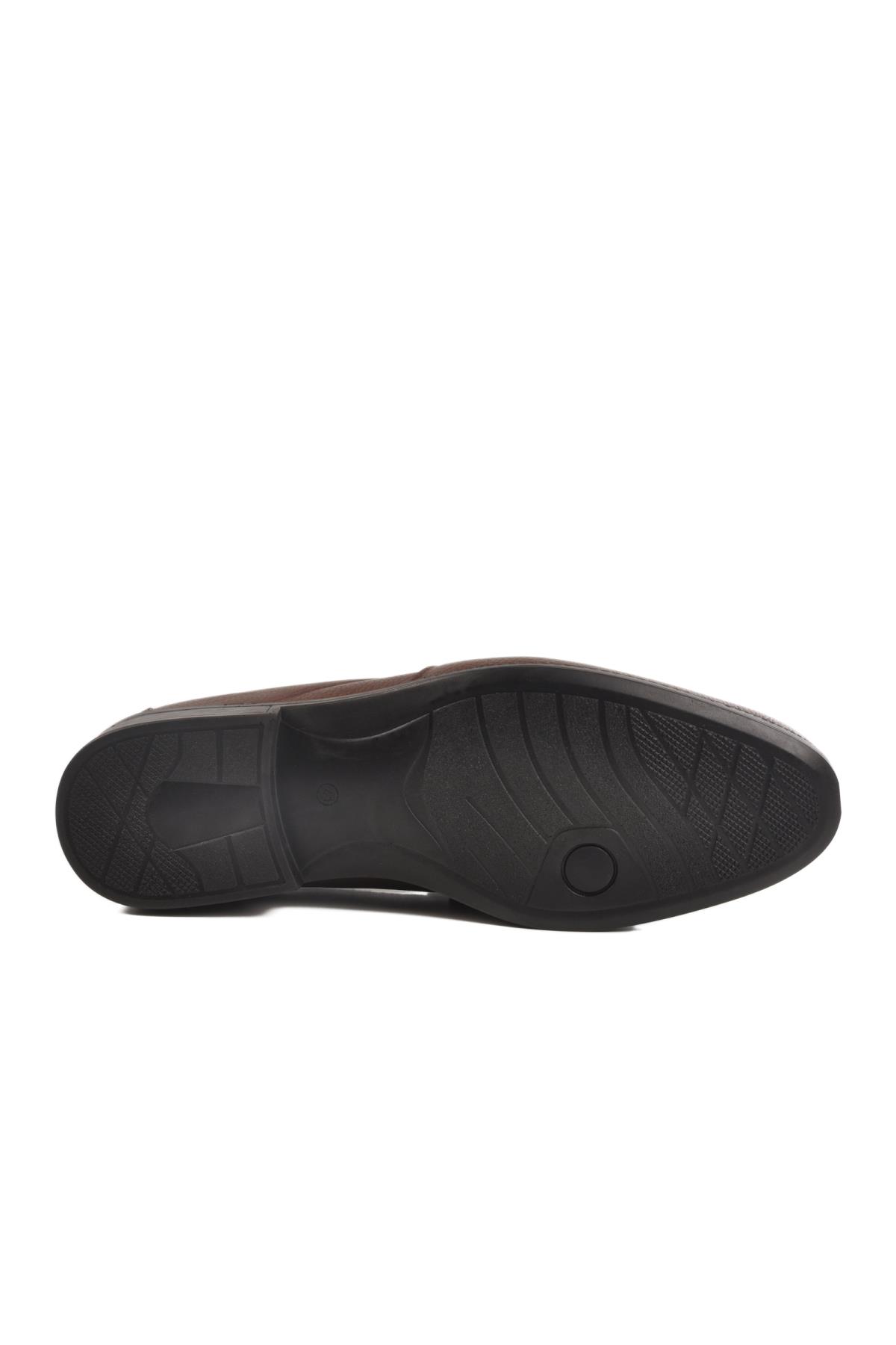 302 Jel Taban Kahve Hakiki Deri Erkek Günlük Ayakkabı - Görsel 6