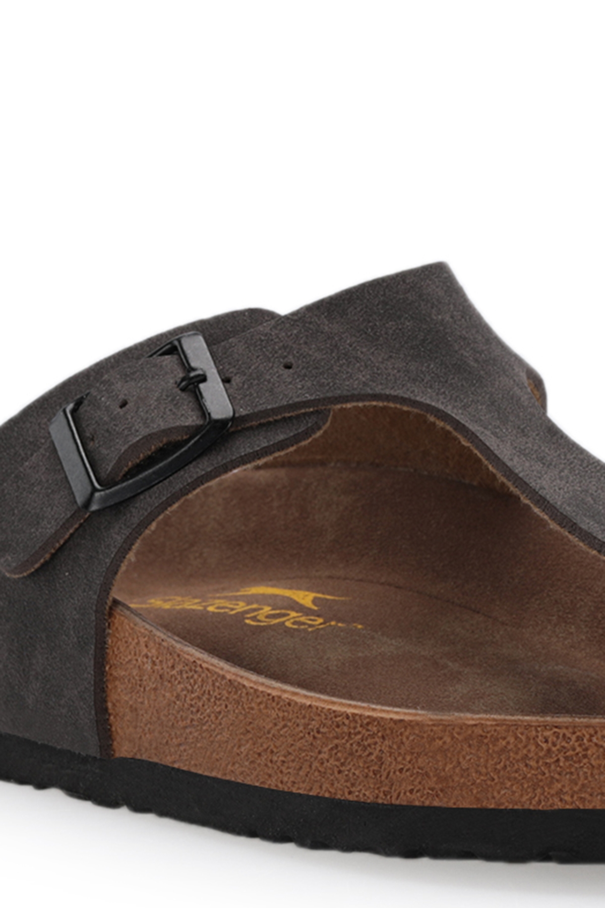 LUKE Kadın Terlik Kahve Nubuk - Görsel 5