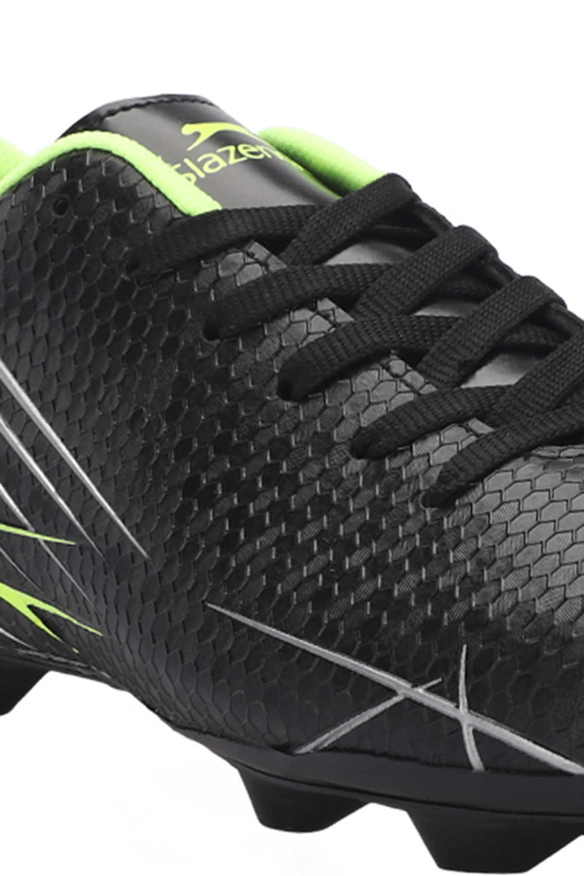 CARLO I Erkek Futbol Ayakkabı Siyah / Yeşil - Görsel 5