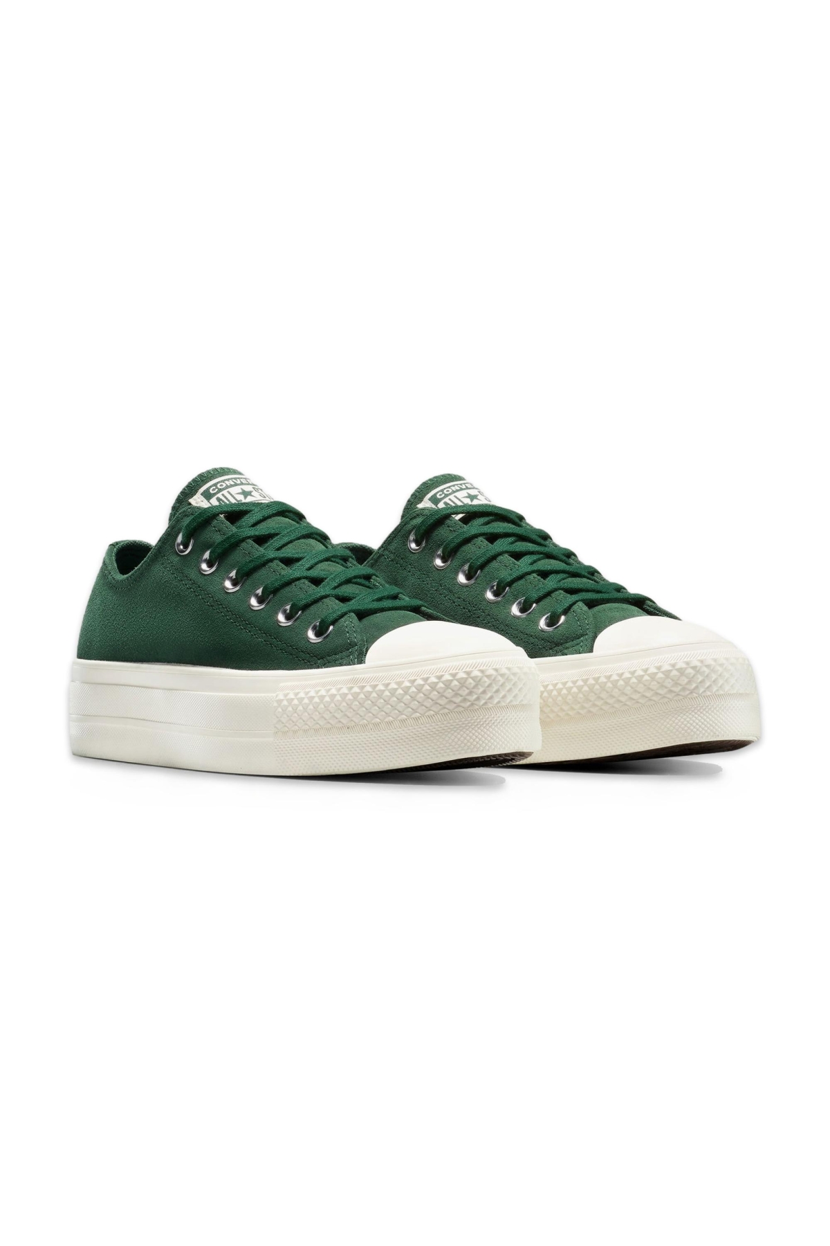 A15533C Chuck Taylor All Star Lift Platform Colorful Suede Sneaker Yeşil Unisex A - Görsel 3