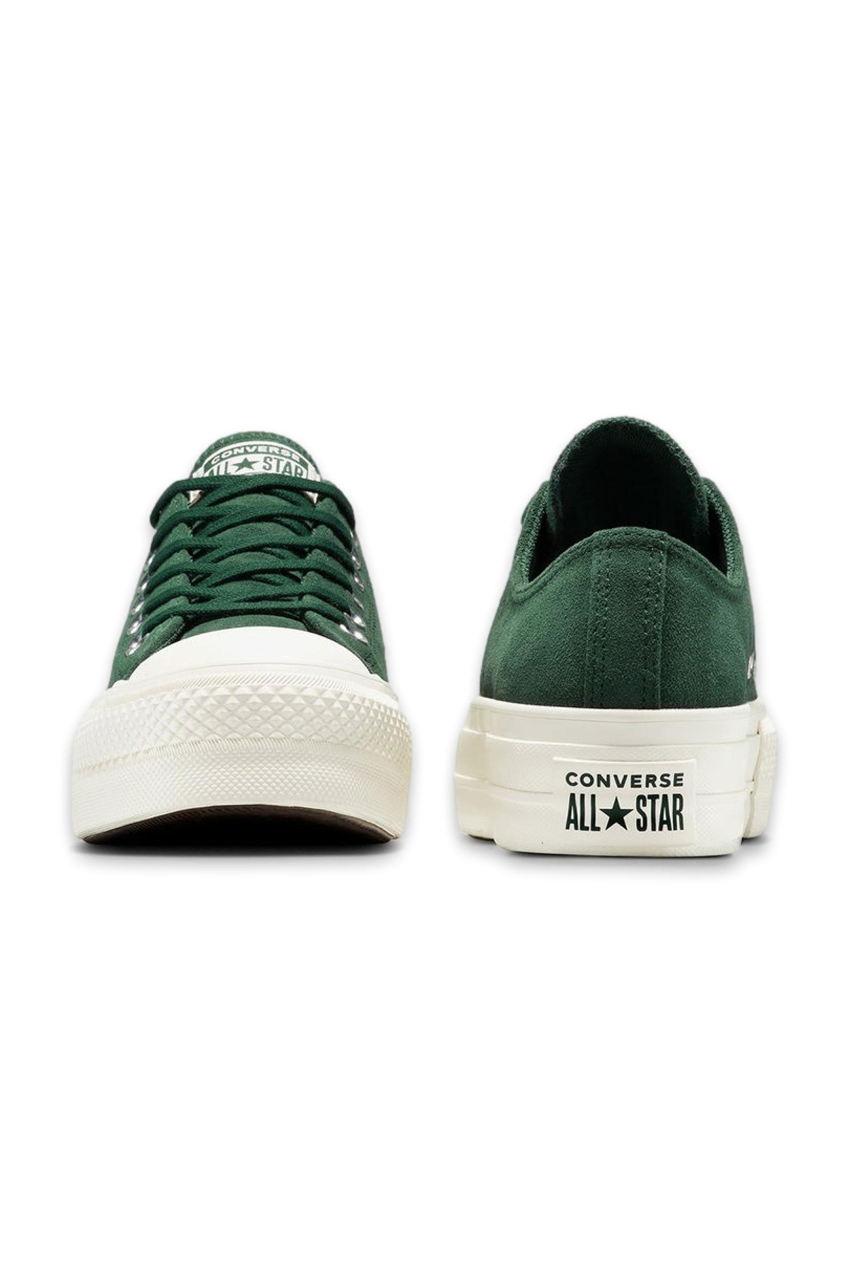 A15533C Chuck Taylor All Star Lift Platform Colorful Suede Sneaker Yeşil Unisex A - Görsel 5