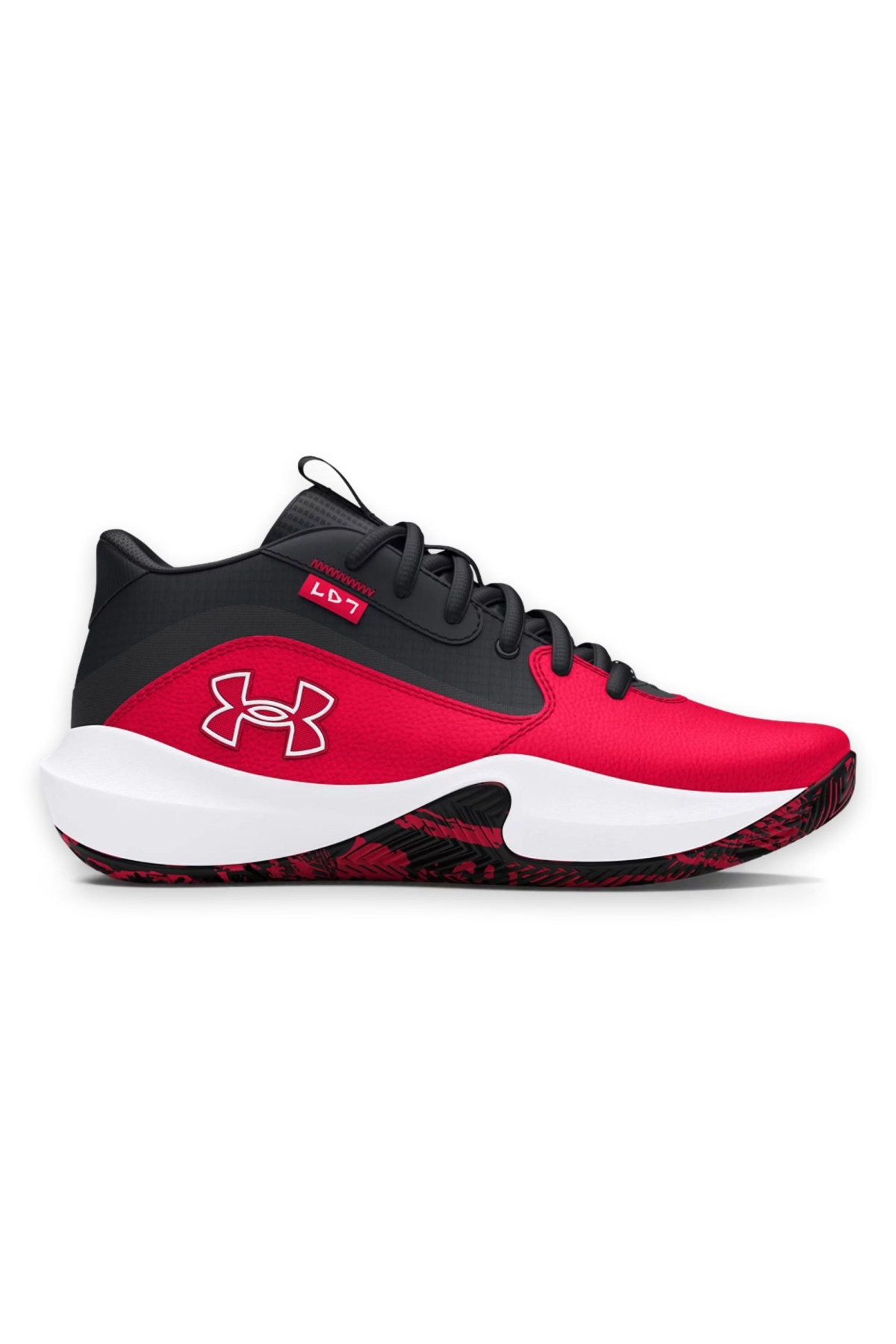 3028513G Ua Gs Lockdown Kırmızı Unisex Spor Ayakkabı - Görsel 3