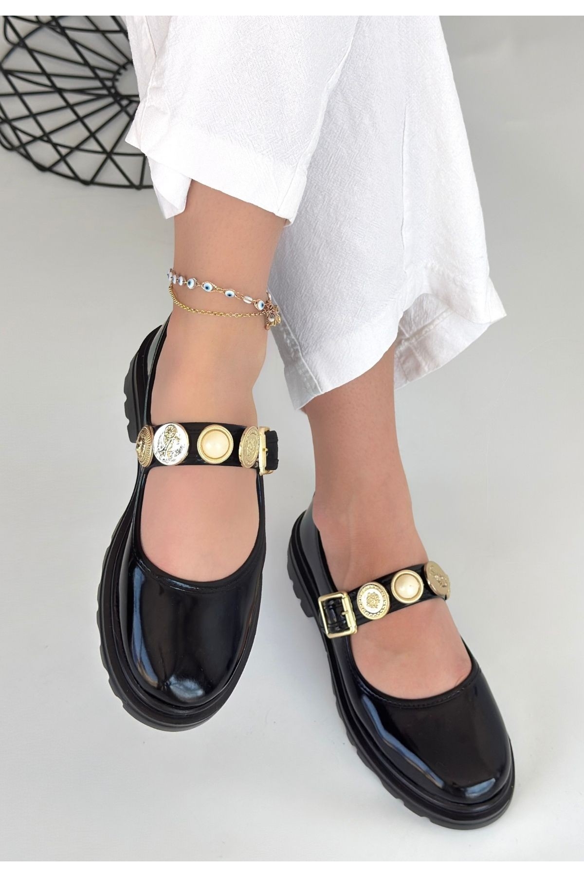 Siyah Rugan Kadın Günlük Ayakkabı - Görsel 3