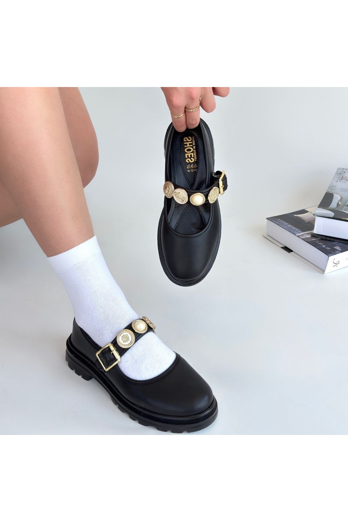 Siyah Kadın Günlük Ayakkabı - Görsel 5