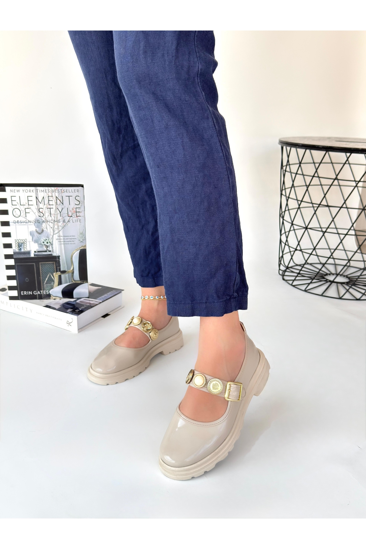 Bej Rugan Kadın Günlük Ayakkabı - Görsel 2