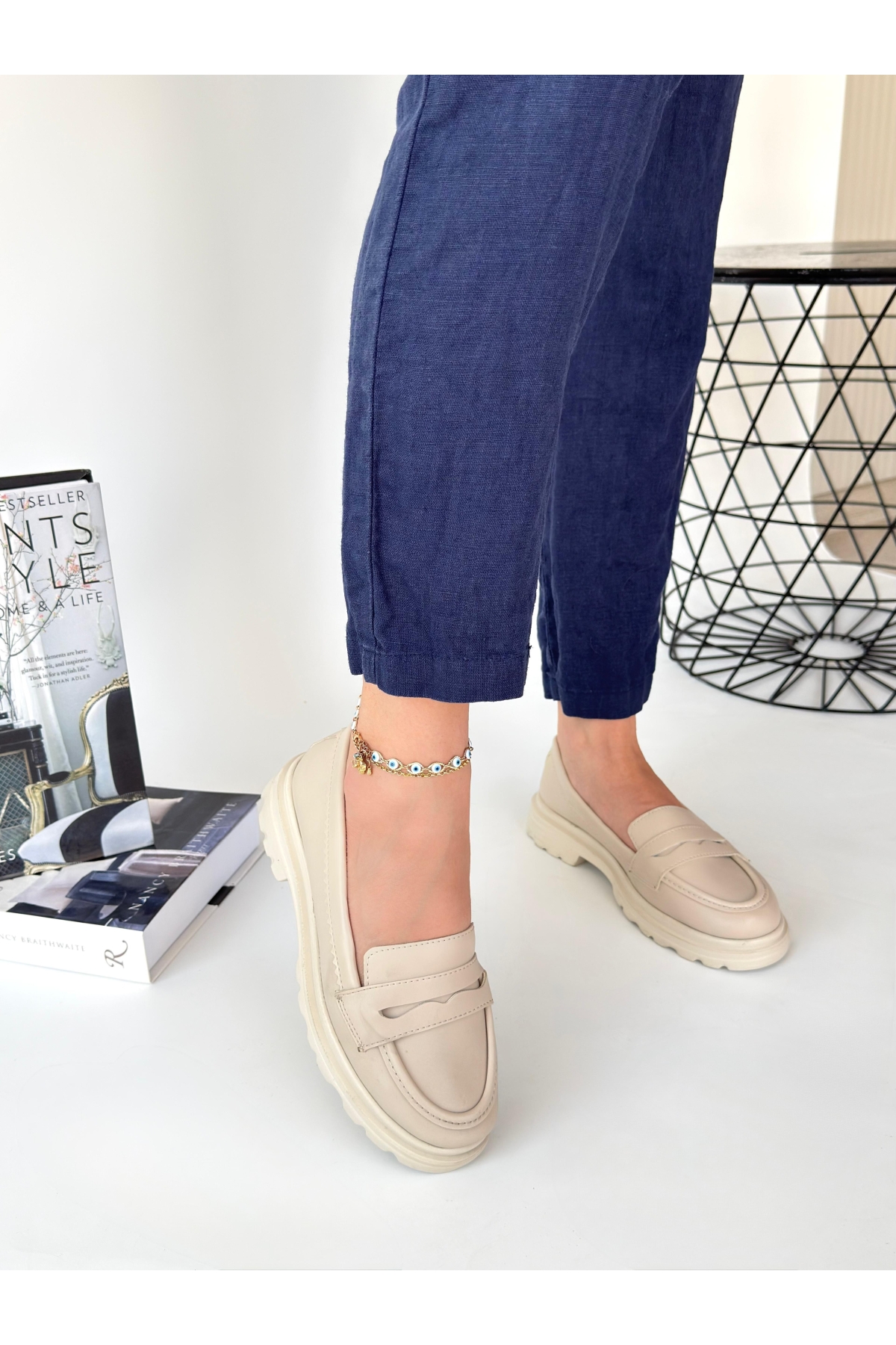 Bej Kadın Günlük Ayakkabı - Görsel 2