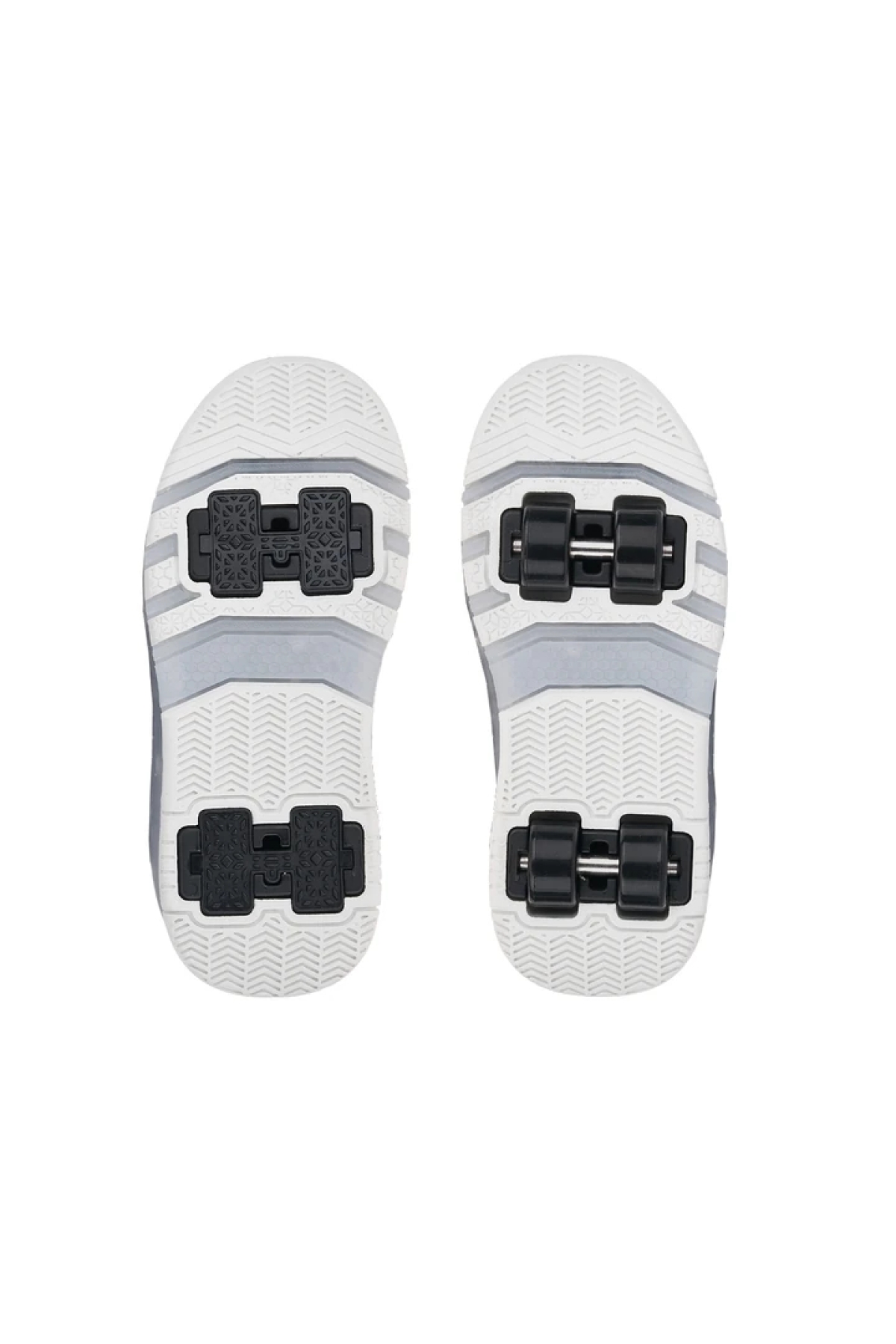 Siyah Işıklı Patenli Ortopedik Unisex Çocuk Spor Ayakkabı Nils - Görsel 4