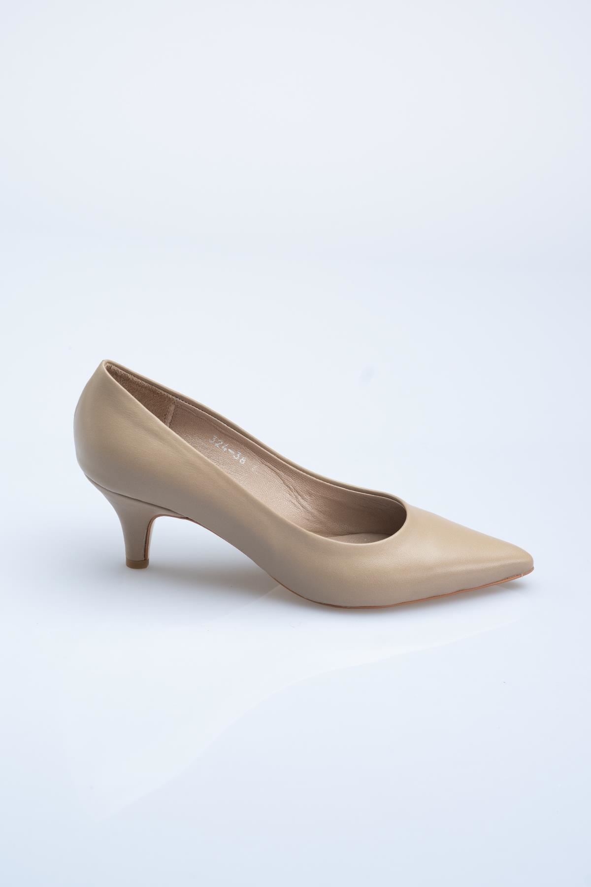 Nish Exclusive 324 Kadın Deri Klasik Stiletto - Görsel 5