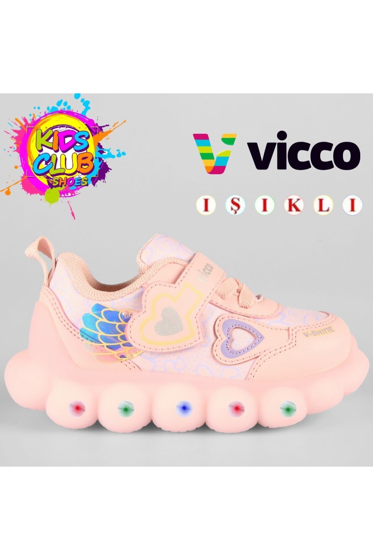 Süse Işıklı Ortopedik Çocuk Spor Ayakkabı - Görsel 4