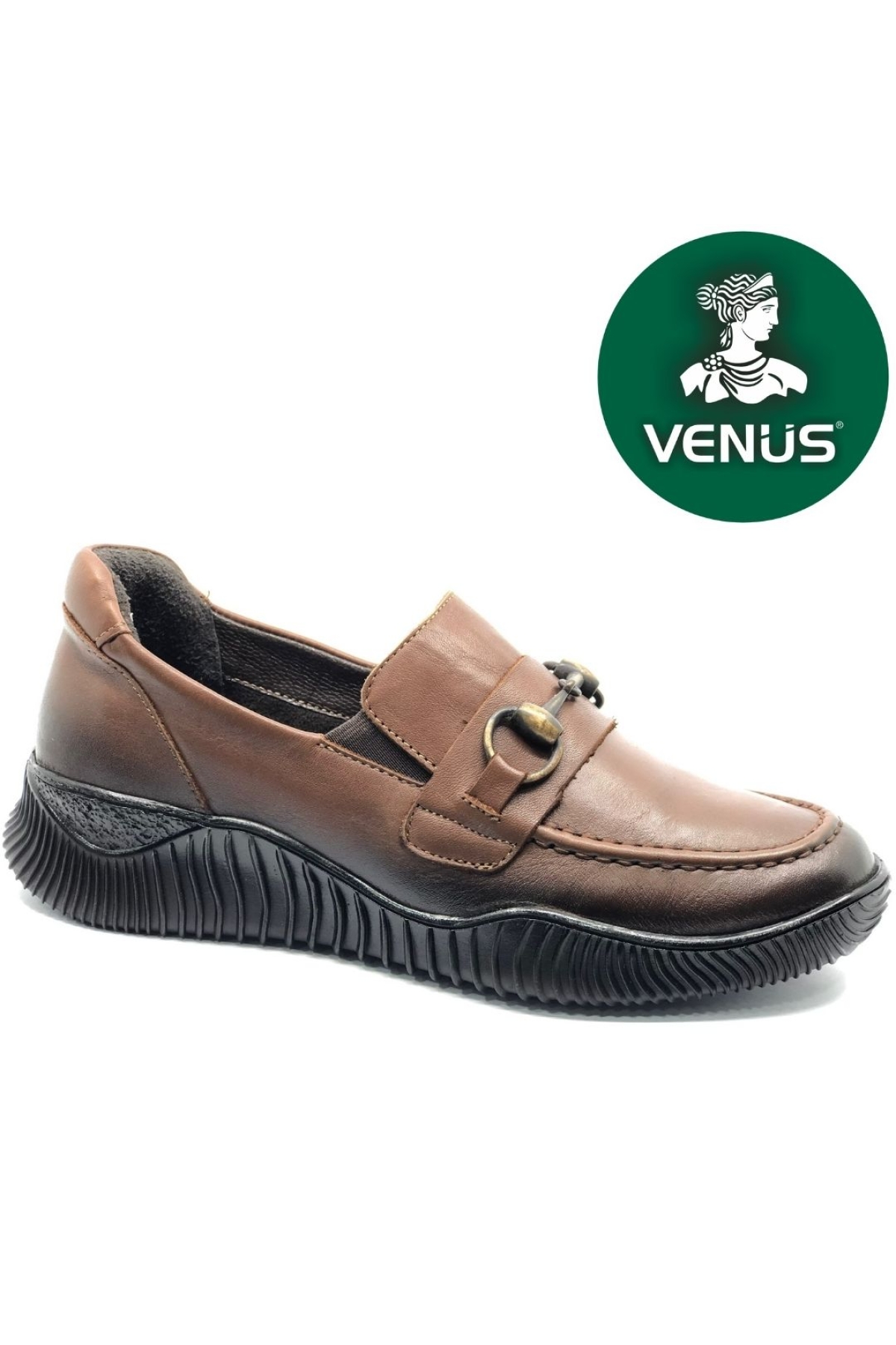 Dugu Hakiki Deri Ortopedik Casual Kadın Babet Ayakkabı - Görsel 3