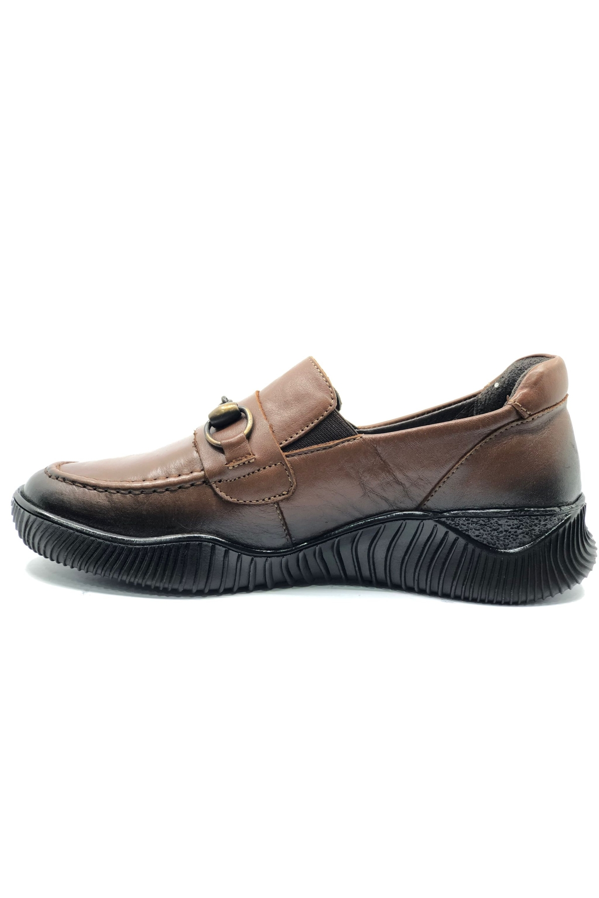 Dugu Hakiki Deri Ortopedik Casual Kadın Babet Ayakkabı - Görsel 5