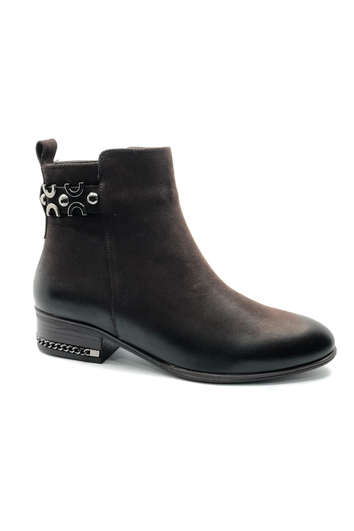 Adastra Hakiki Deri Düz Kaymaz Taban Ortopedik Kadın Bot - Görsel 4