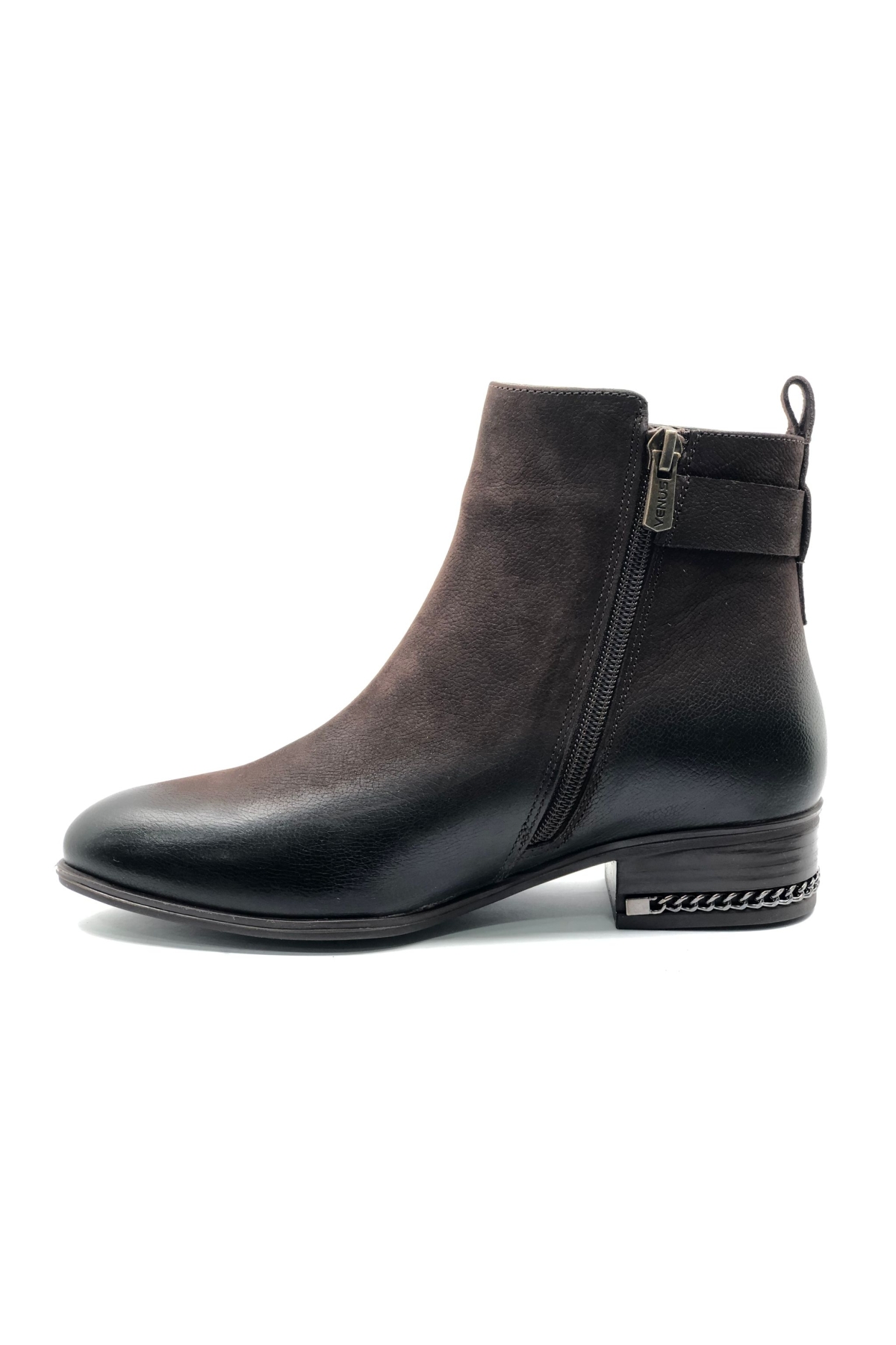 Adastra Hakiki Deri Düz Kaymaz Taban Ortopedik Kadın Bot - Görsel 5