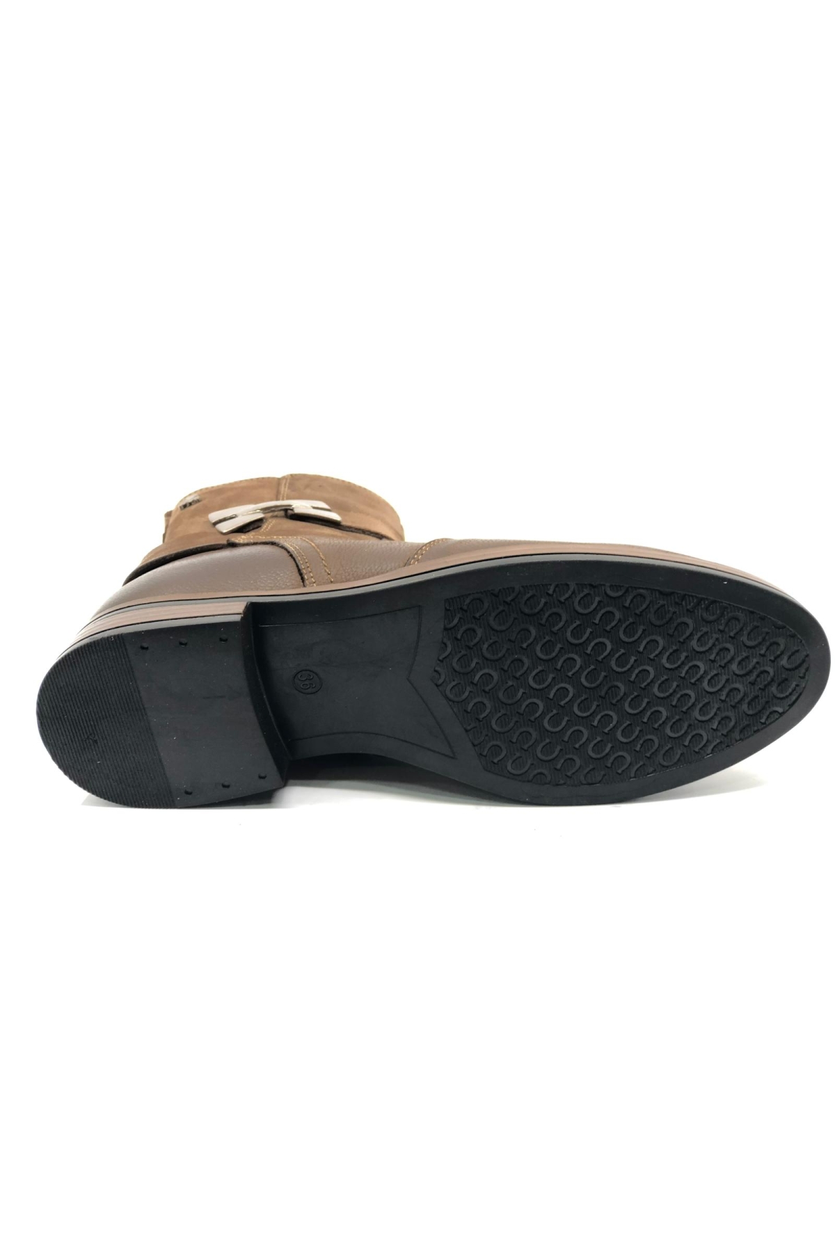 Kay Hakiki Deri Düz Kaymaz Taban Ortopedik Kadın Bot - Görsel 7