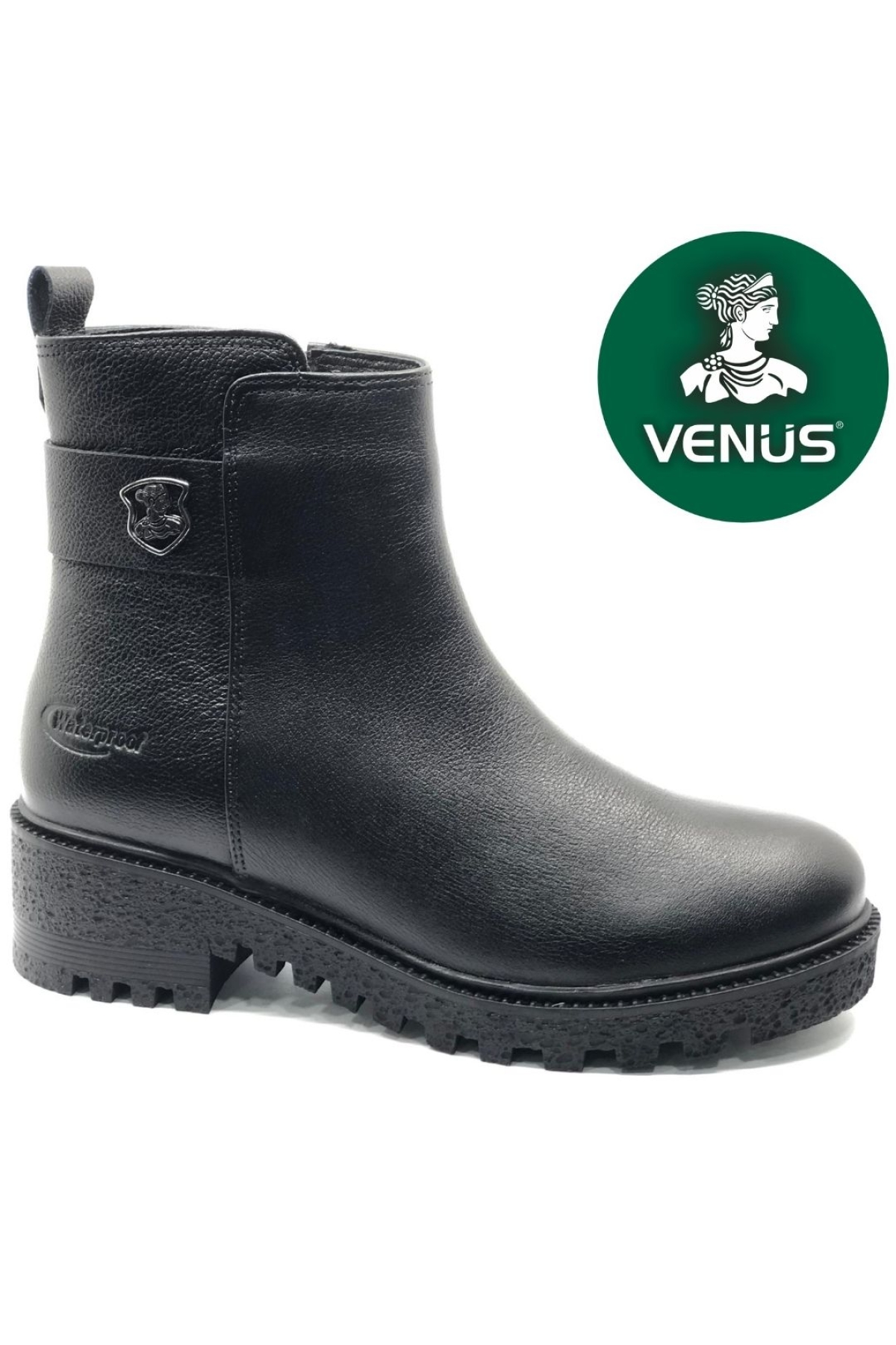 Nami Hakiki Deri Vns Guardio Waterproof Kaymaz Taban Ortopedik Kadın Bot - Görsel 3