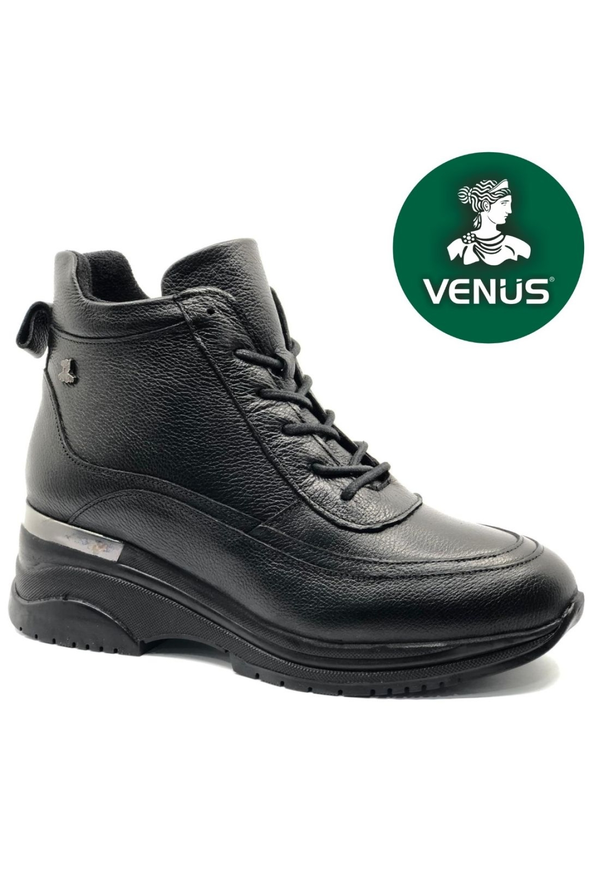 Rıbes Hakiki Deri Kaymaz Dolgu Taban Ortopedik Kadın Bot - Görsel 3