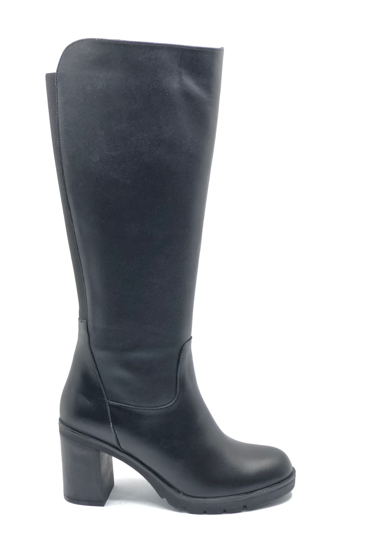 Jabuka Hakiki Deri Ortopedik Topuklu Kadın Çizme - Görsel 2