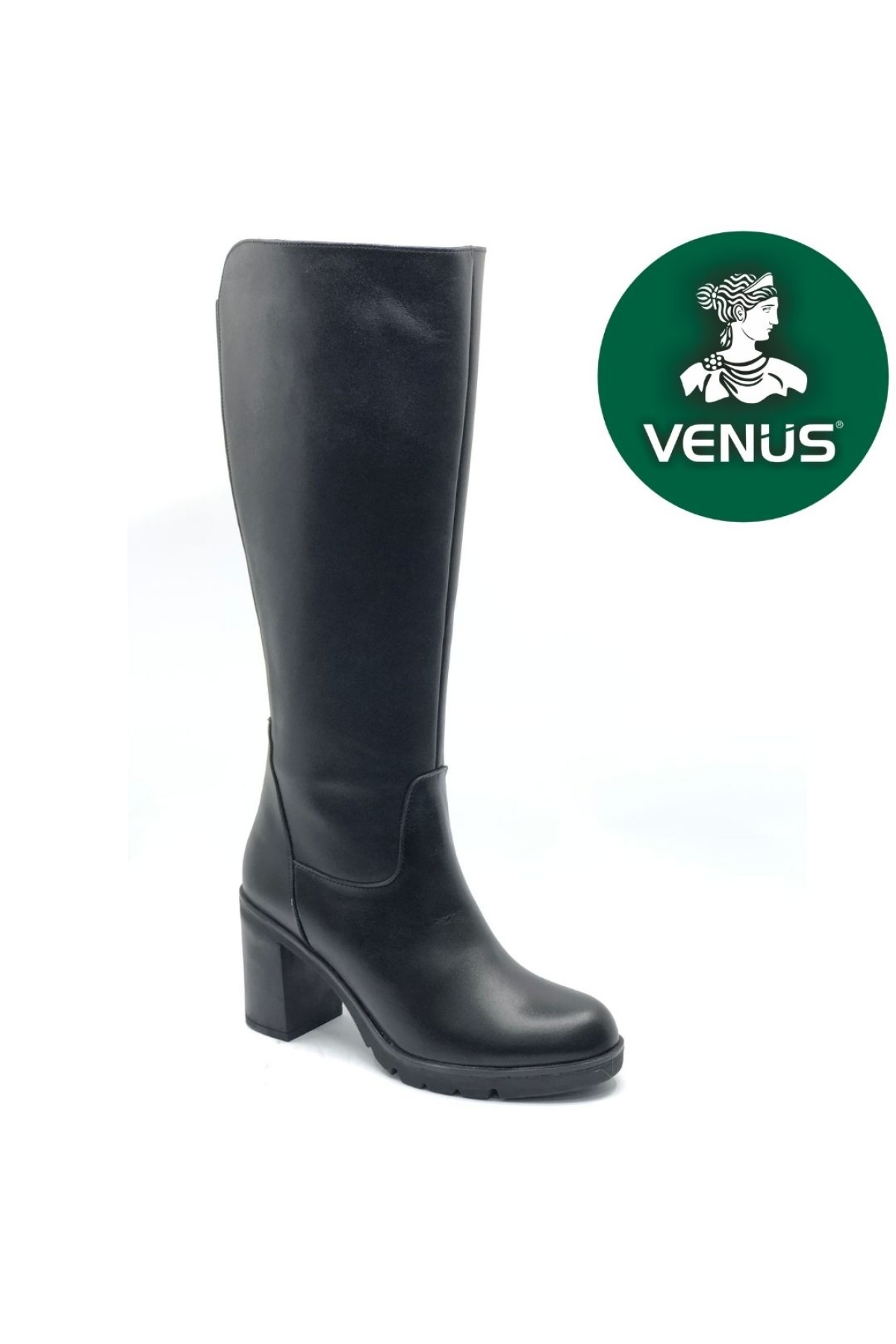 Jabuka Hakiki Deri Ortopedik Topuklu Kadın Çizme - Görsel 3