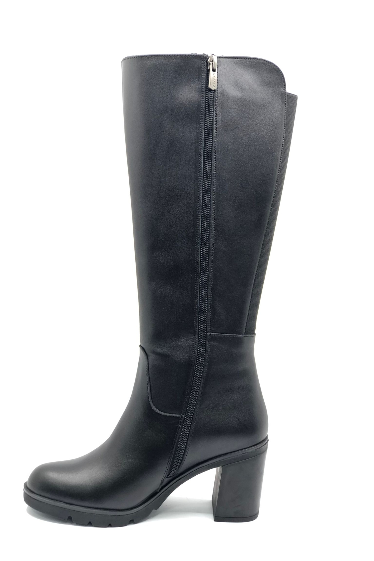 Jabuka Hakiki Deri Ortopedik Topuklu Kadın Çizme - Görsel 5