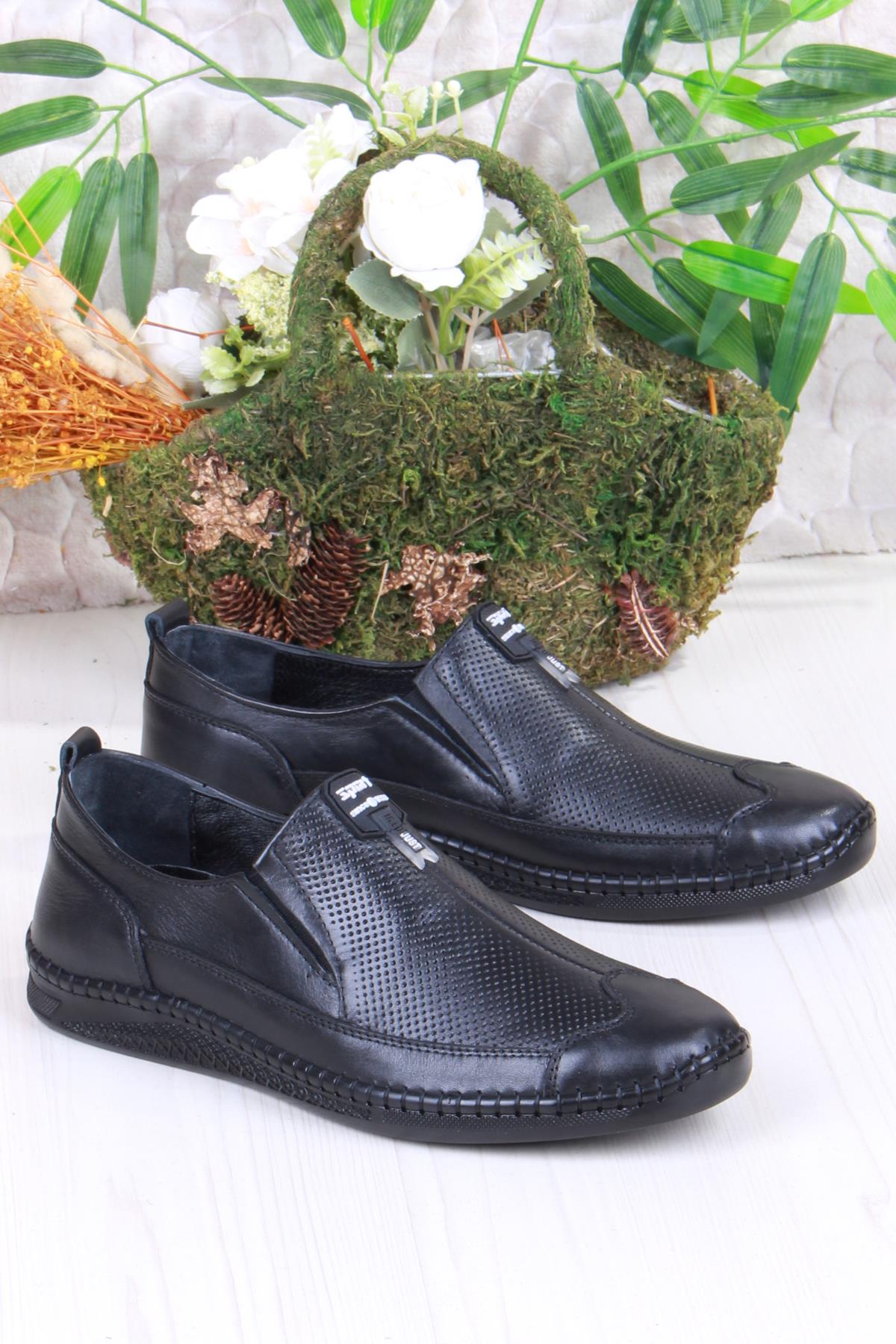 32085 Bordolli Çok Yumuşak İç Ve Dış Hakiki Deri Erkek Ayakkabı - Görsel 2