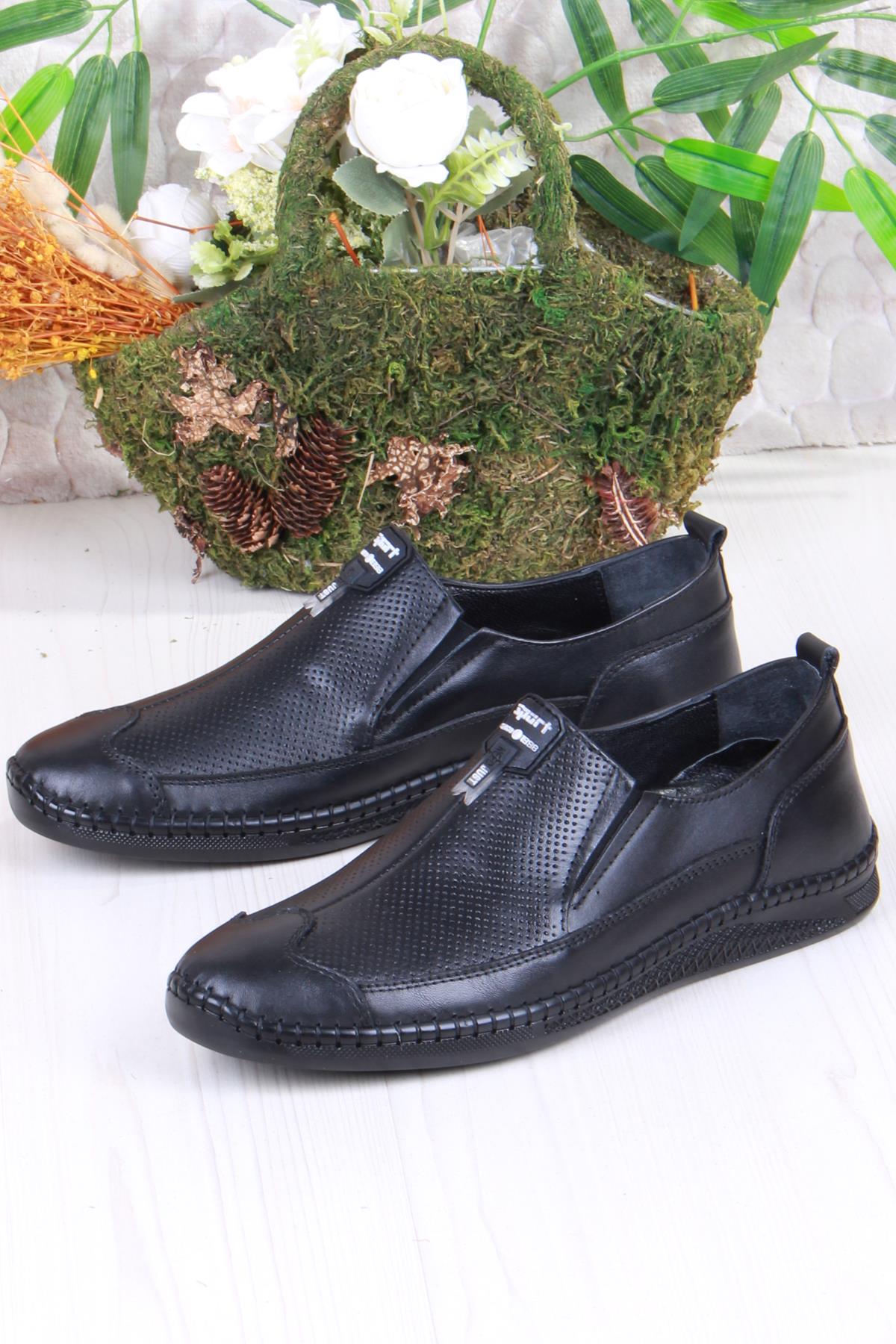 32085 Bordolli Çok Yumuşak İç Ve Dış Hakiki Deri Erkek Ayakkabı - Görsel 4