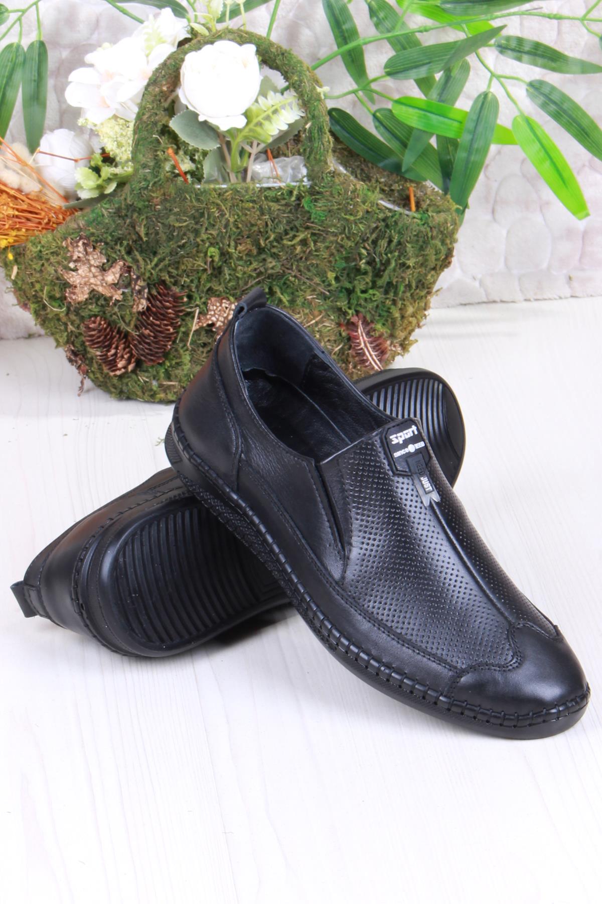 32085 Bordolli Çok Yumuşak İç Ve Dış Hakiki Deri Erkek Ayakkabı - Görsel 5