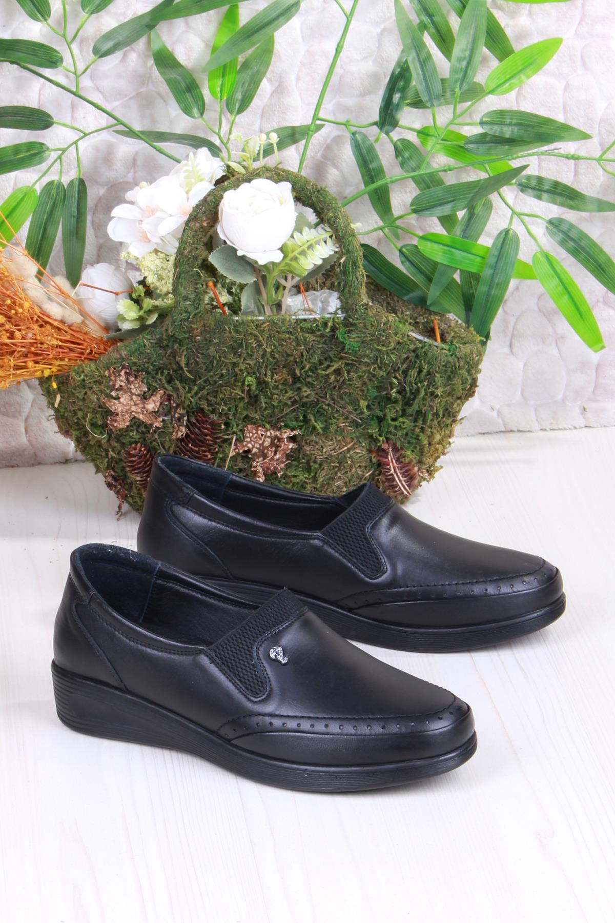 428777 Anatomik Rahat Esnek Hakiki Deri Kadın Ayakkabı - Görsel 4