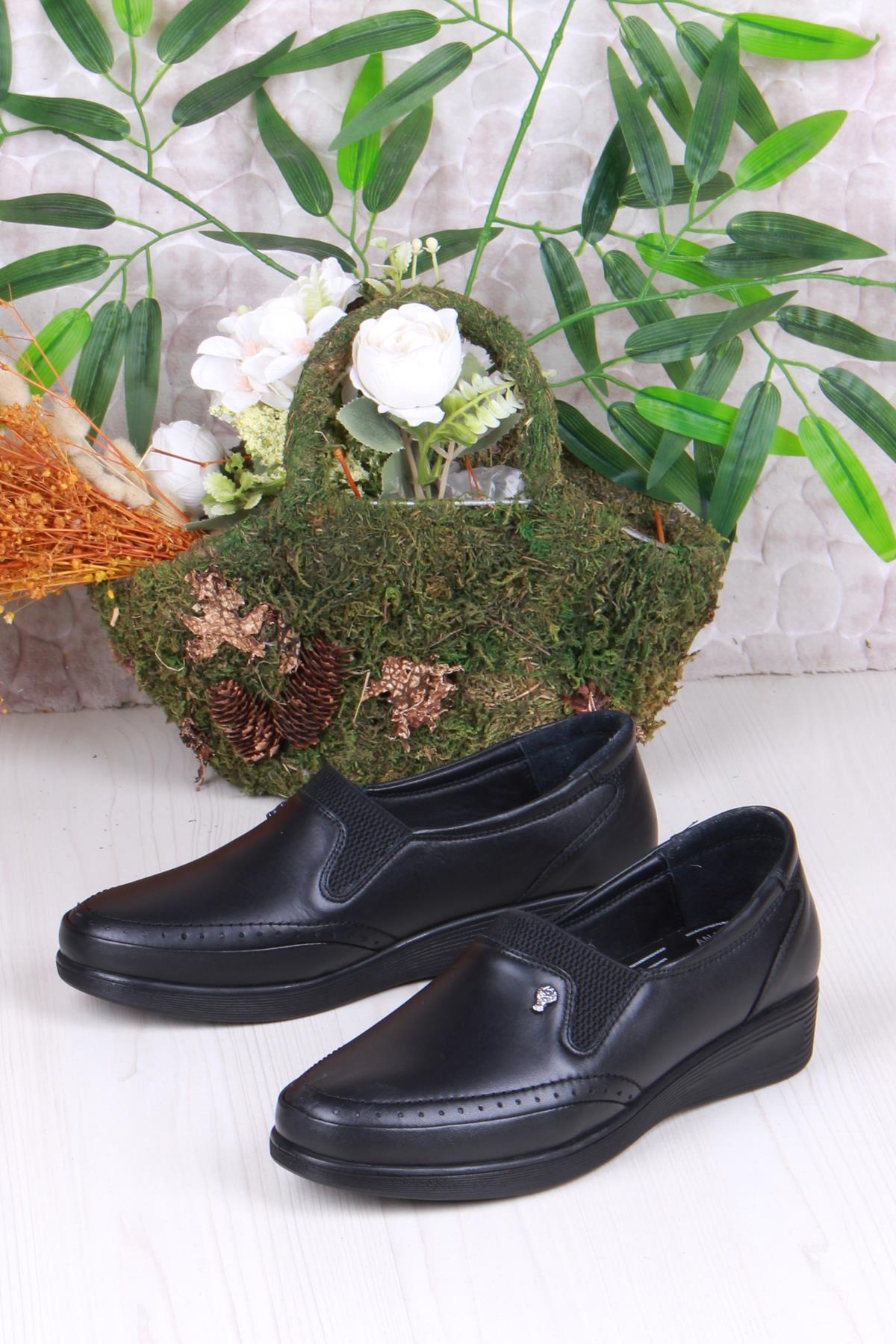 428777 Anatomik Rahat Esnek Hakiki Deri Kadın Ayakkabı - Görsel 5