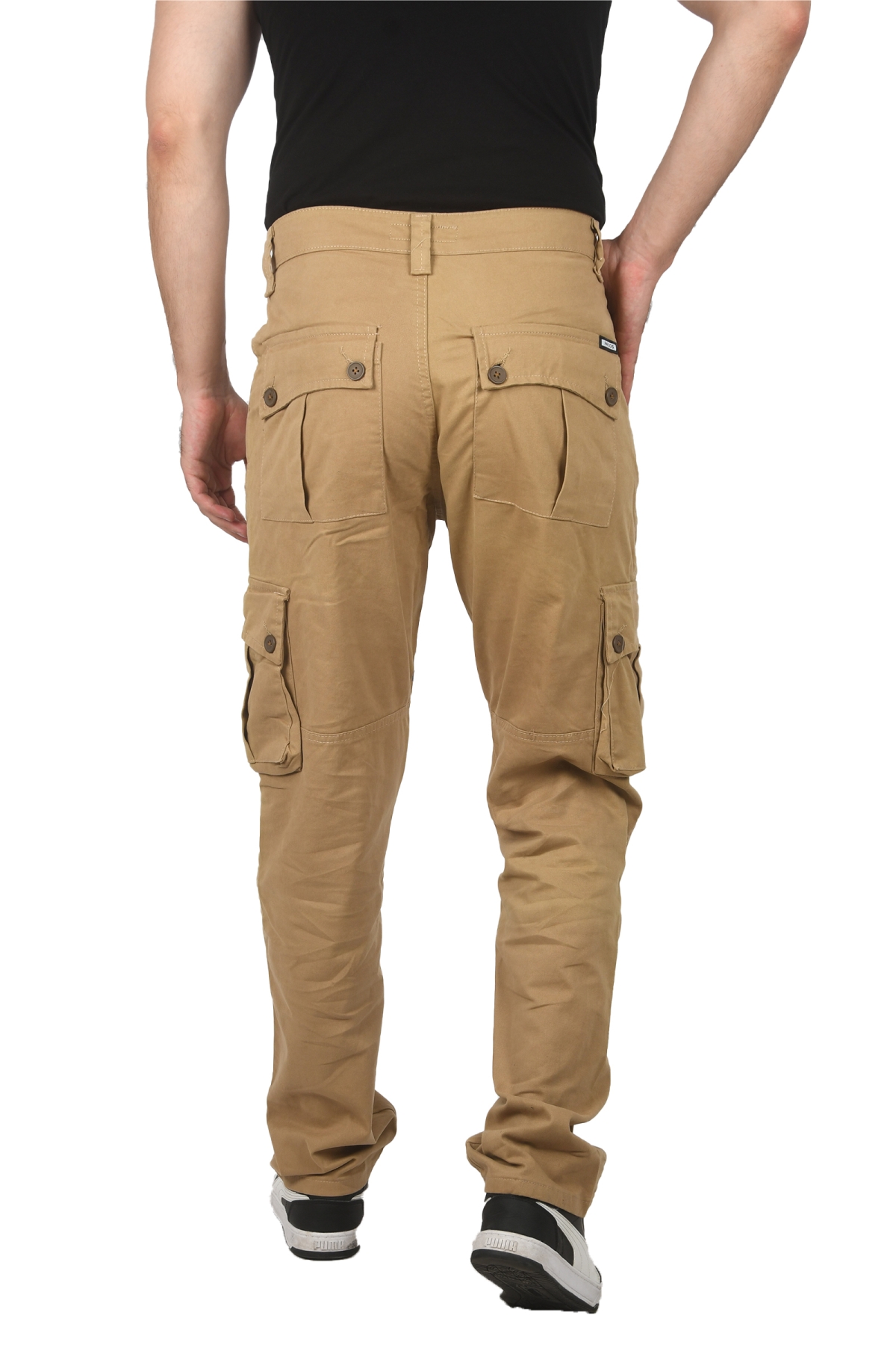 DeepSEA Hardal Sarısı Geniş Kesim Gabardin Kargo Pantolon