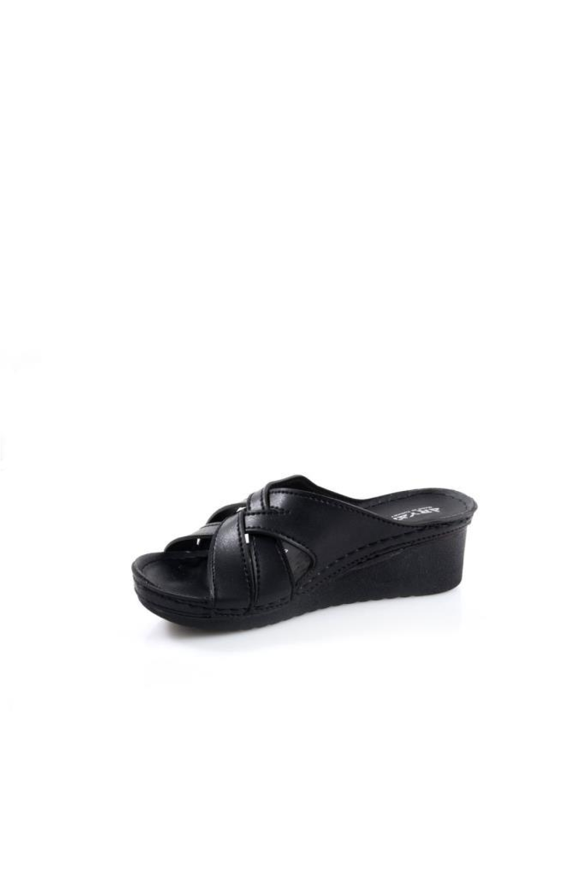 55-945 Orto pedik Dolgu Topuk Kadın Günlük Terlik - Görsel 3