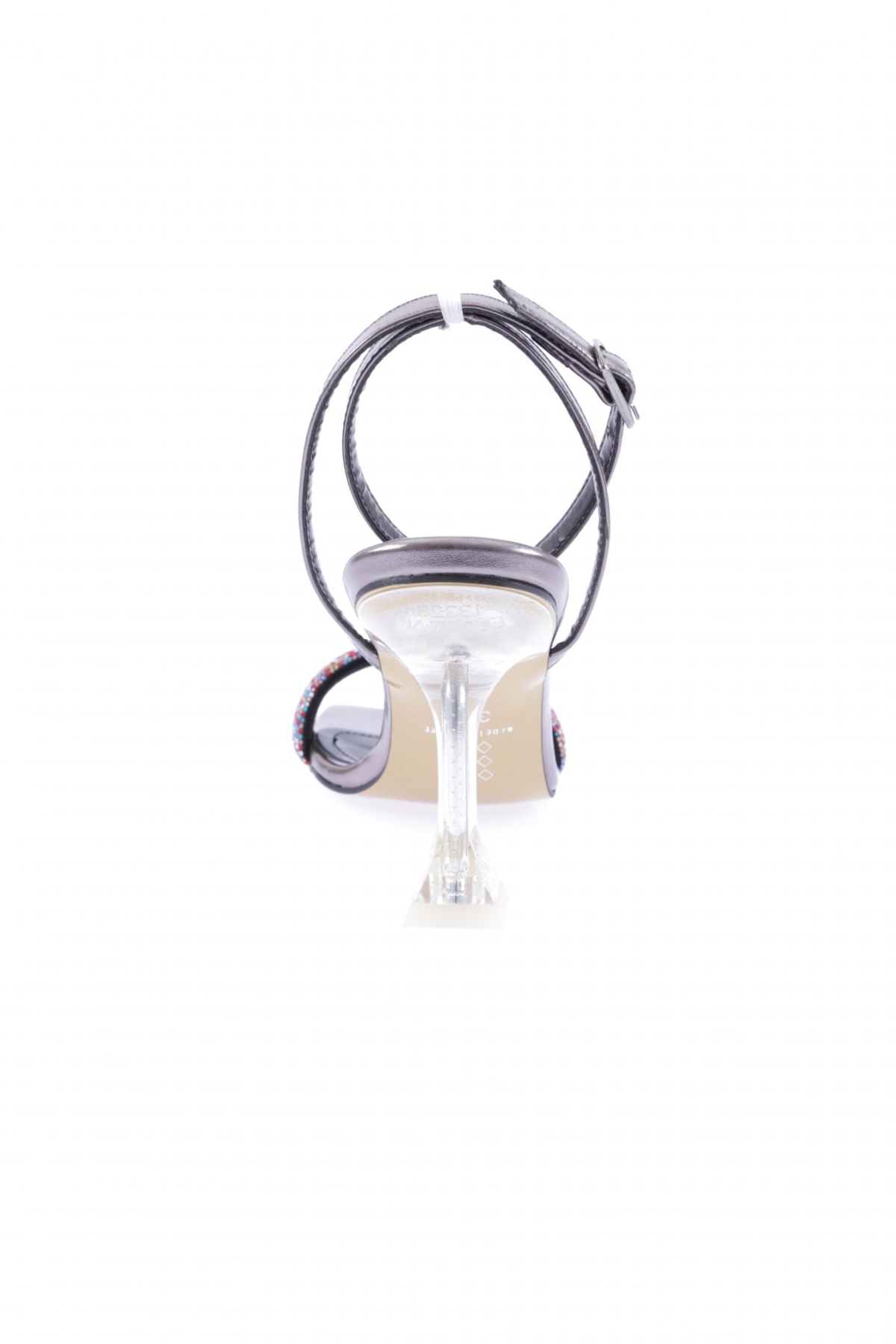 5161-23Y Kadin Silver Taşli Bilekten Bağli Topuklu Ayakkabi - Görsel 5