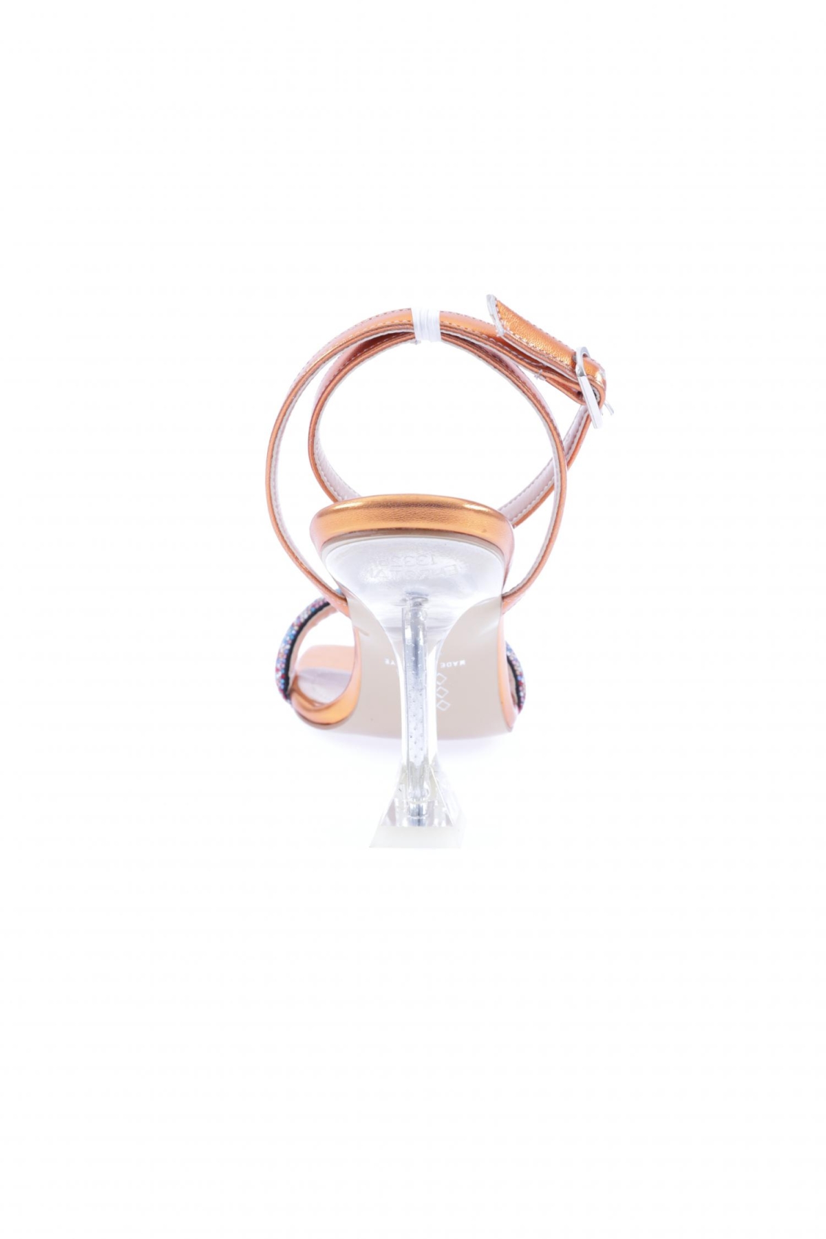 5161-23Y Kadin Silver Taşli Bilekten Bağli Topuklu Ayakkabi - Görsel 5