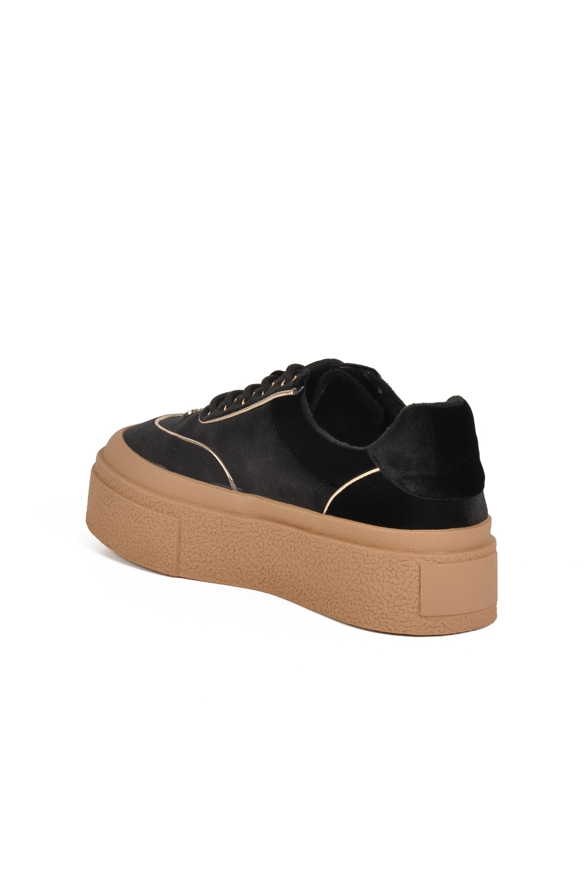 Siyah Yüksek Taban İçi Polarlı Kadın Sneaker 25K330 Z - Görsel 5