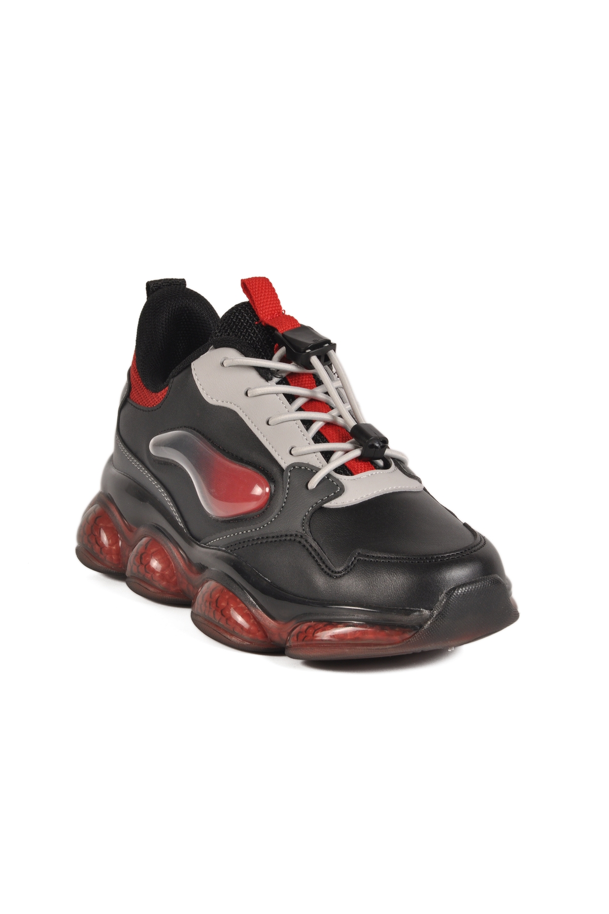 Siyah Kilit Bağcıklı Erkek Çocuk Spor Ayakkabı 2054 F - Görsel 4