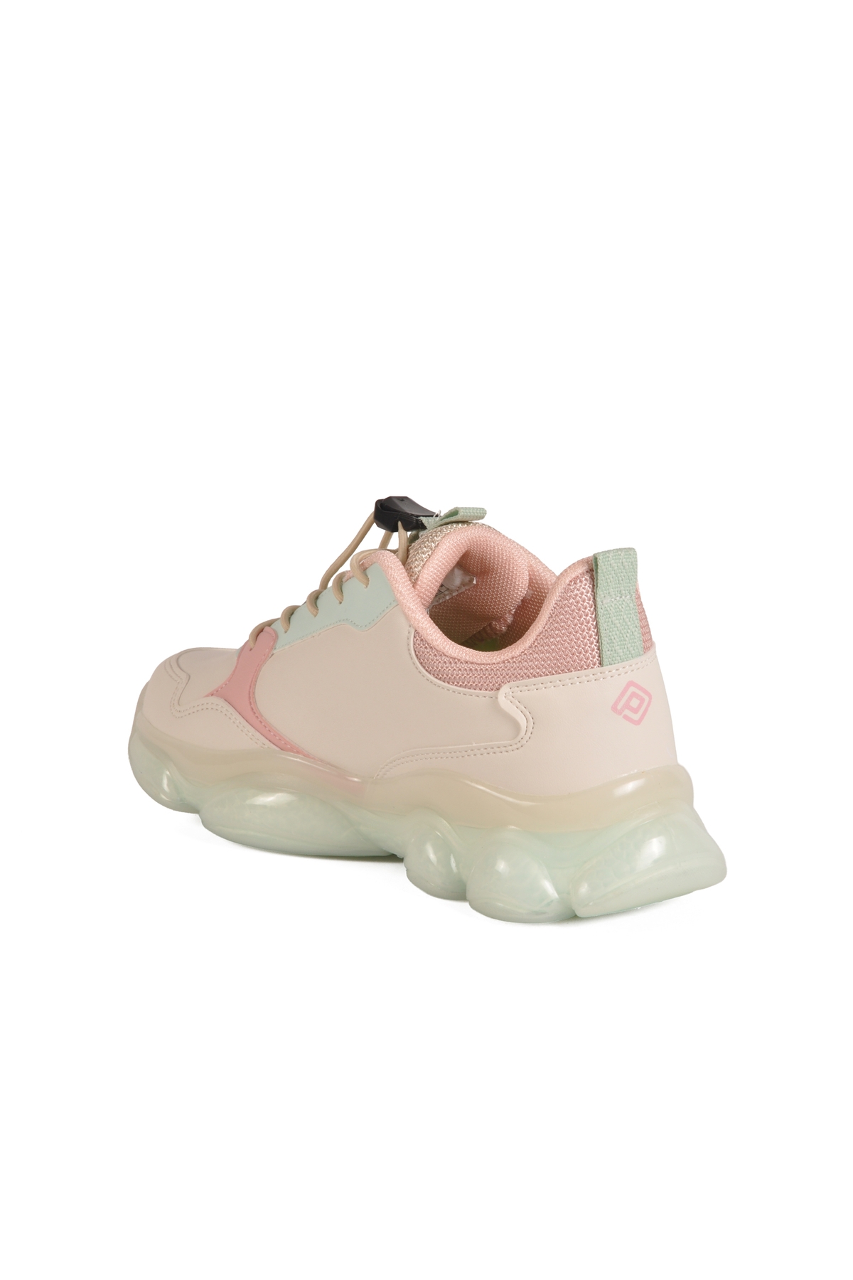 Krem Kilit Bağcıklı Kız Çocuk Spor Ayakkabı 2054 F - Görsel 5