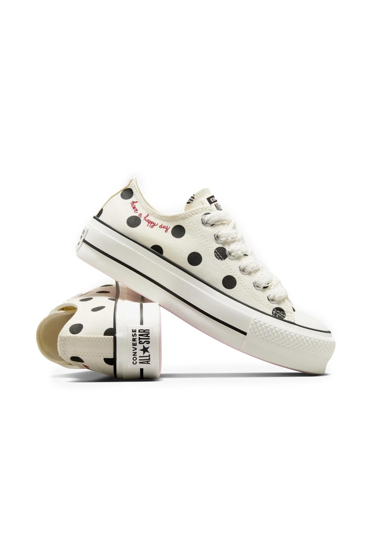 A10689C Chuck Taylor All Star Lift Ayakkabı Krem - Görsel 7