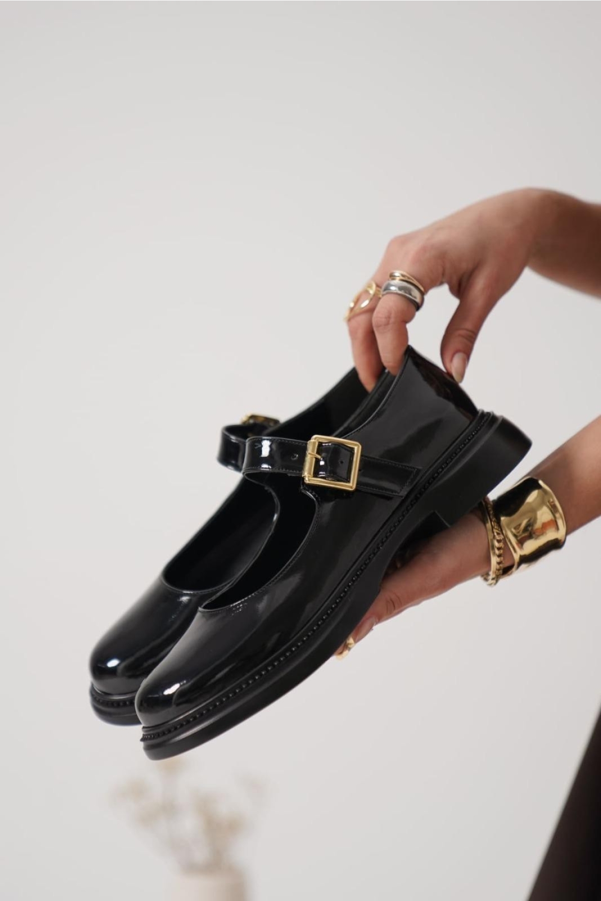 Siyah Rugan Kadın Günlük Ayakkabı - Görsel 4